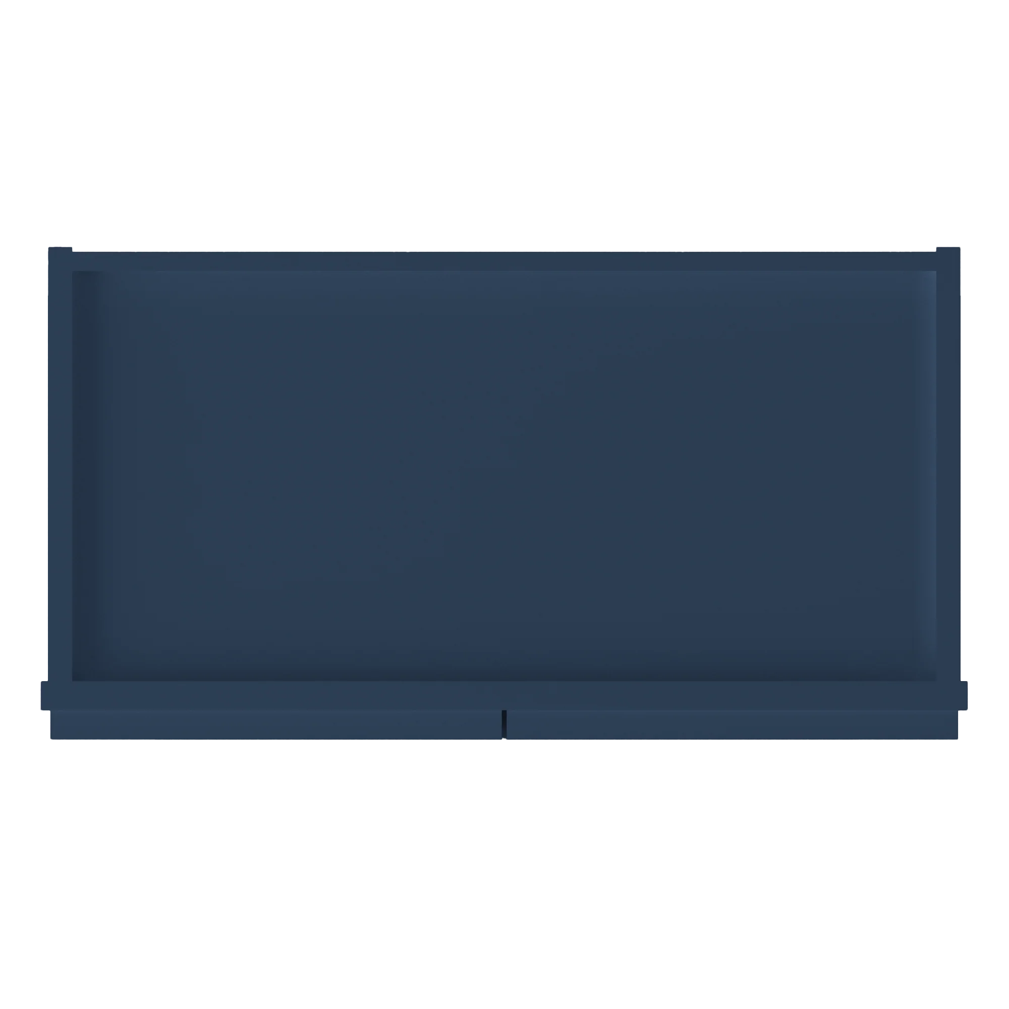 Wall Kitchen Cabinet W2442 Danbury Blue LessCare 24 in. width 42 in. height 12 in. depth - Image 6