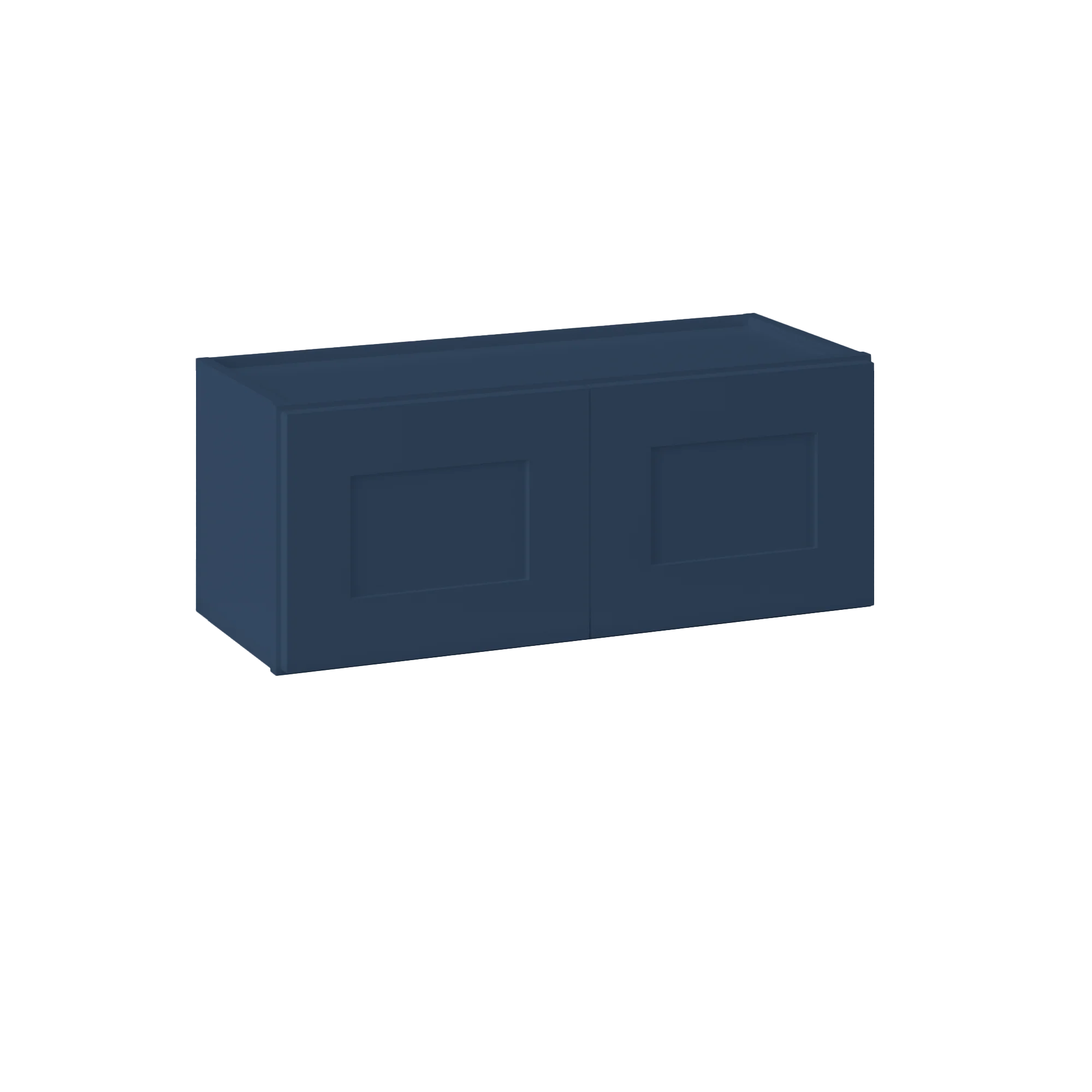 Wall Kitchen Cabinet W3012 Danbury Blue LessCare 30 in. width 12 in. height 12 in. depth - Image 2