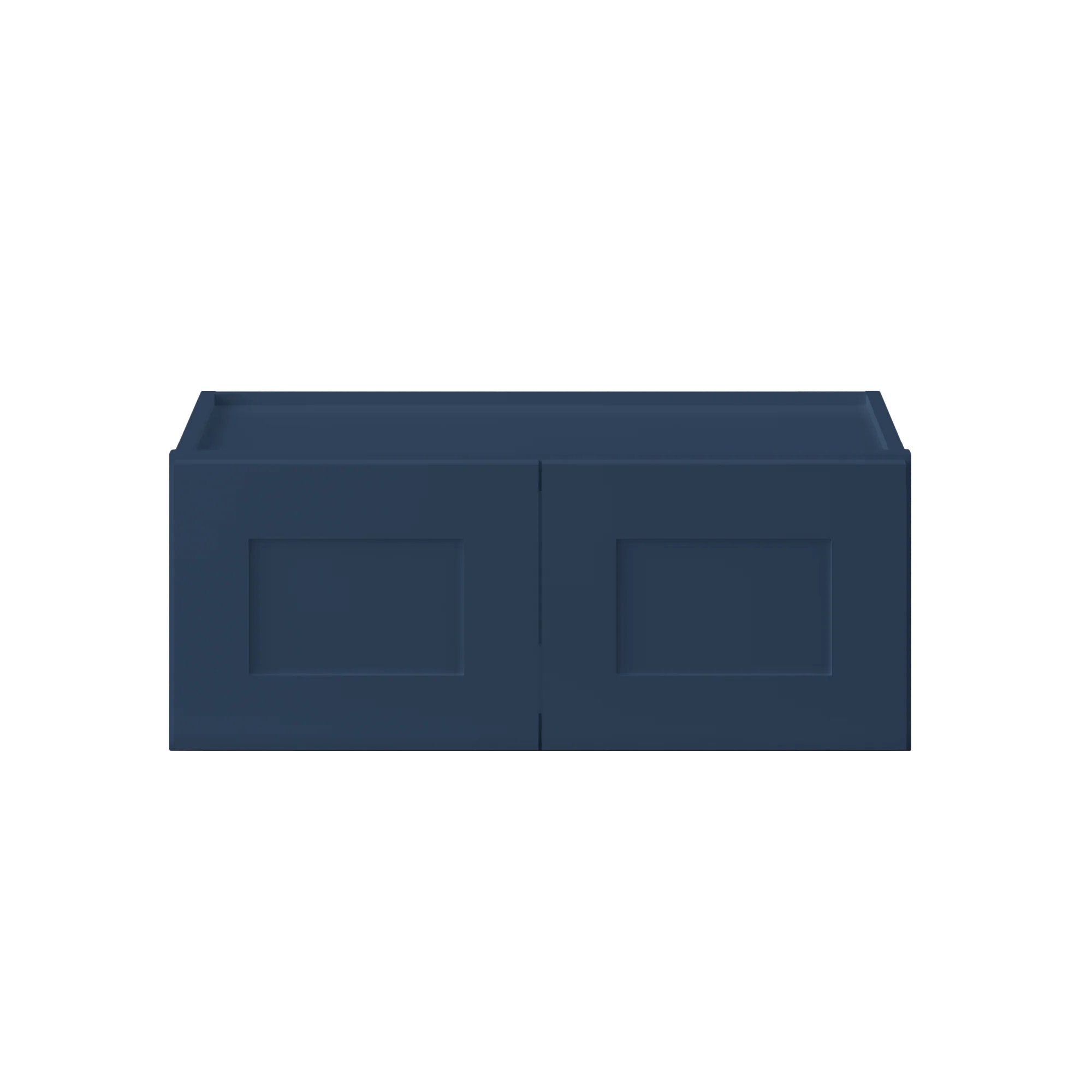Wall Kitchen Cabinet W3012 Danbury Blue LessCare 30 in. width 12 in. height 12 in. depth - Image 3