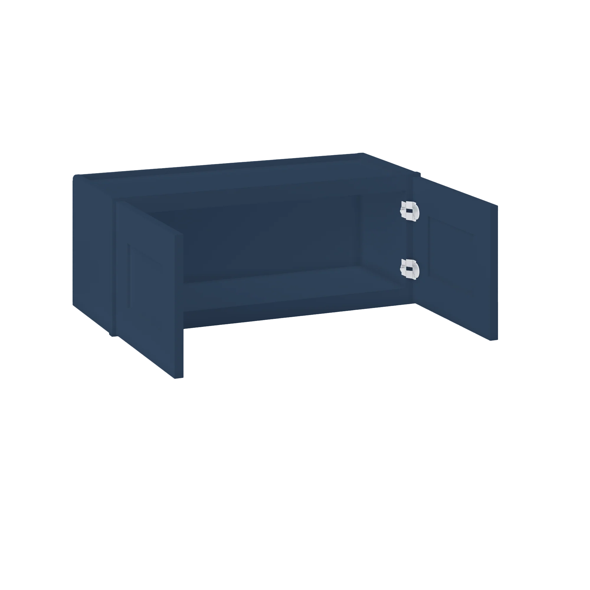 Wall Kitchen Cabinet W3012 Danbury Blue LessCare 30 in. width 12 in. height 12 in. depth - Image 4
