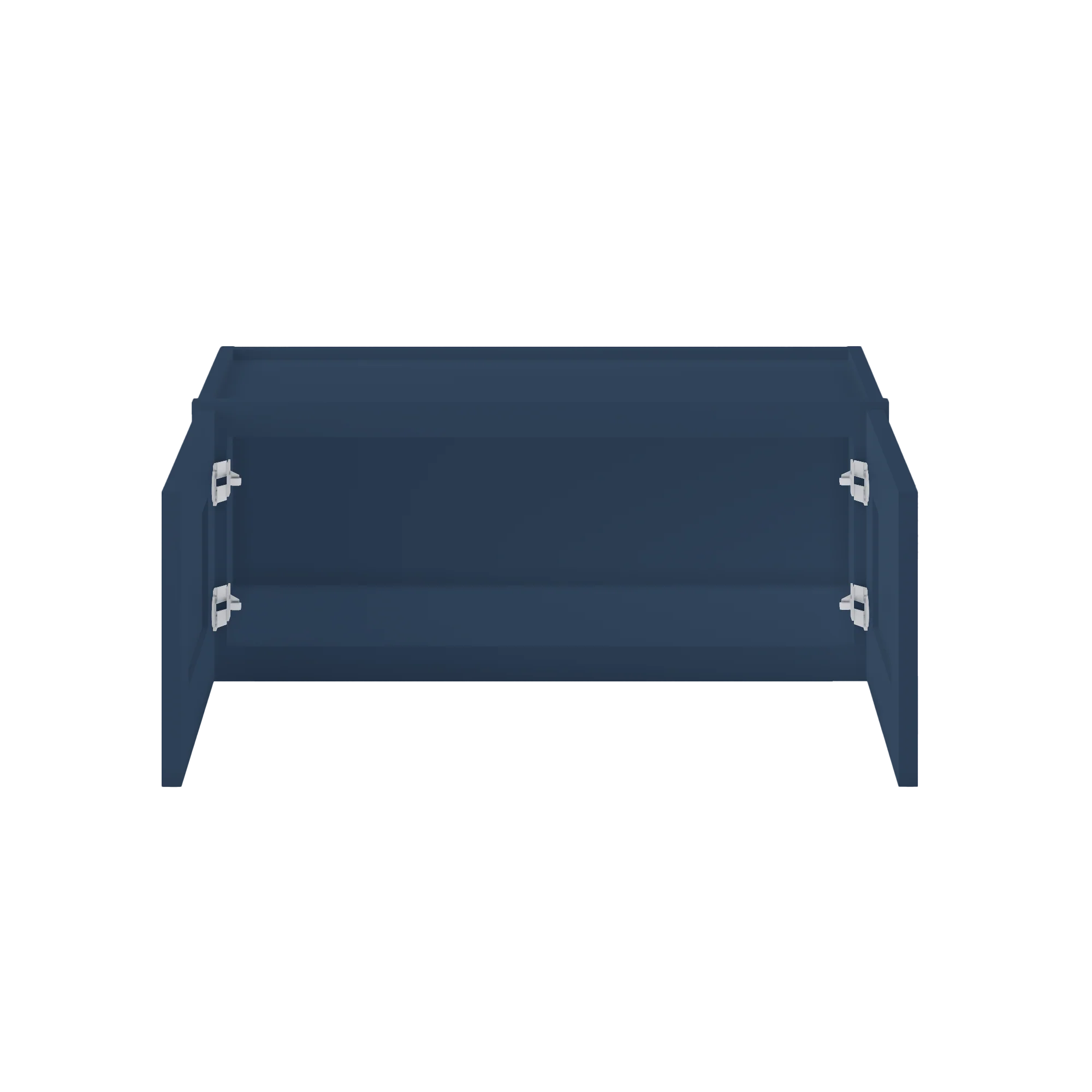 Wall Kitchen Cabinet W3012 Danbury Blue LessCare 30 in. width 12 in. height 12 in. depth - Image 5