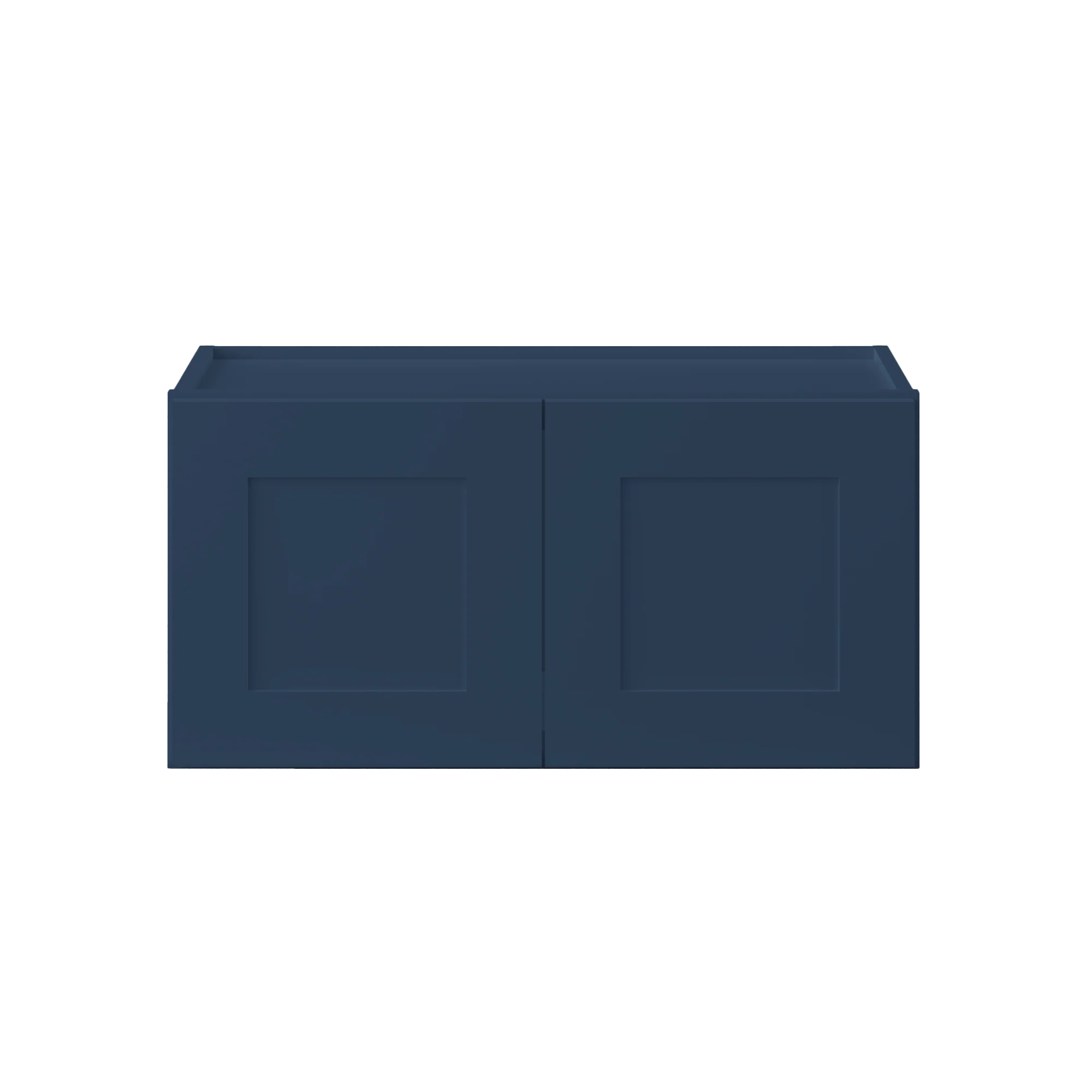 Wall Kitchen Cabinet W3015 Danbury Blue LessCare 30 in. width 15 in. height 12 in. depth - Image 3