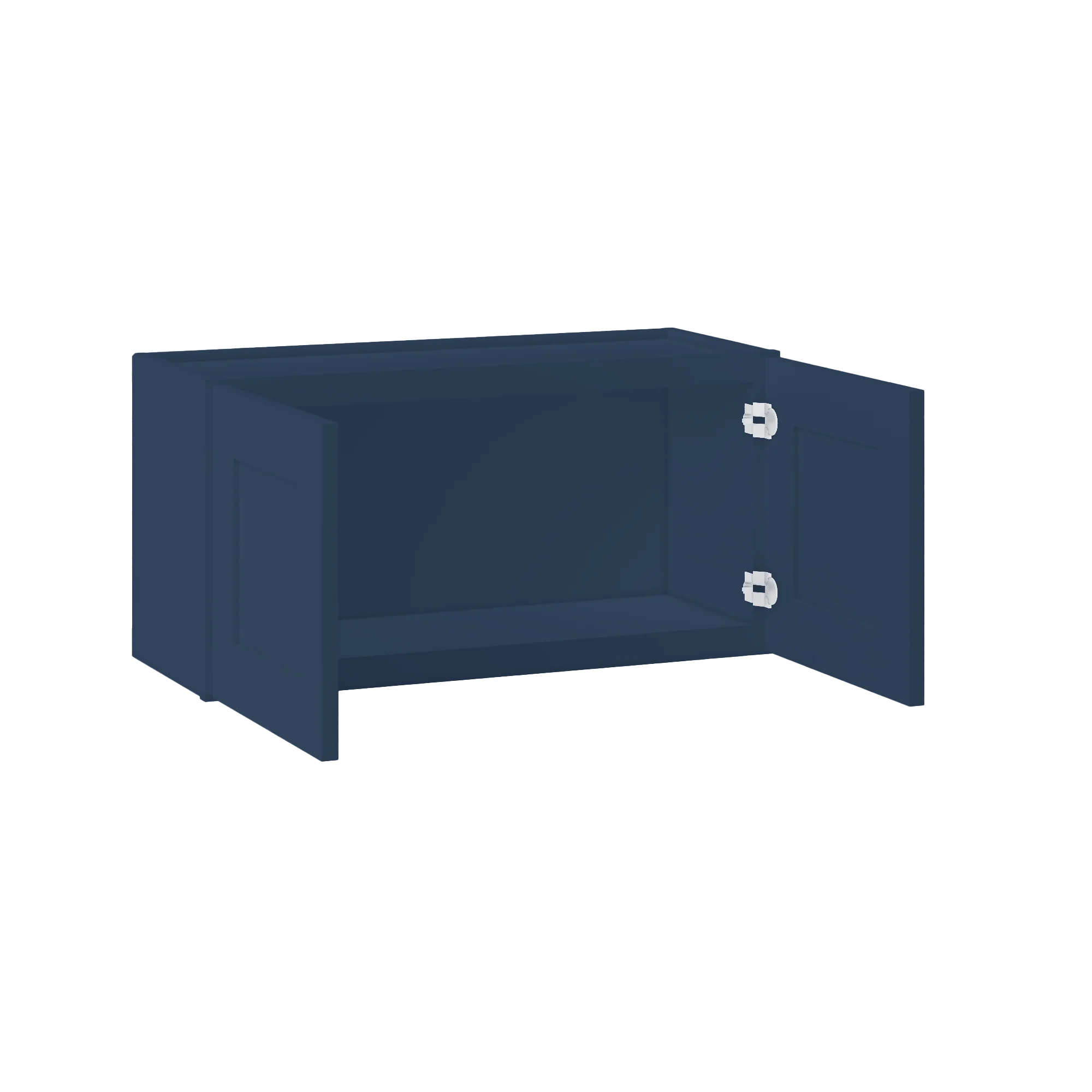 Wall Kitchen Cabinet W3015 Danbury Blue LessCare 30 in. width 15 in. height 12 in. depth - Image 4