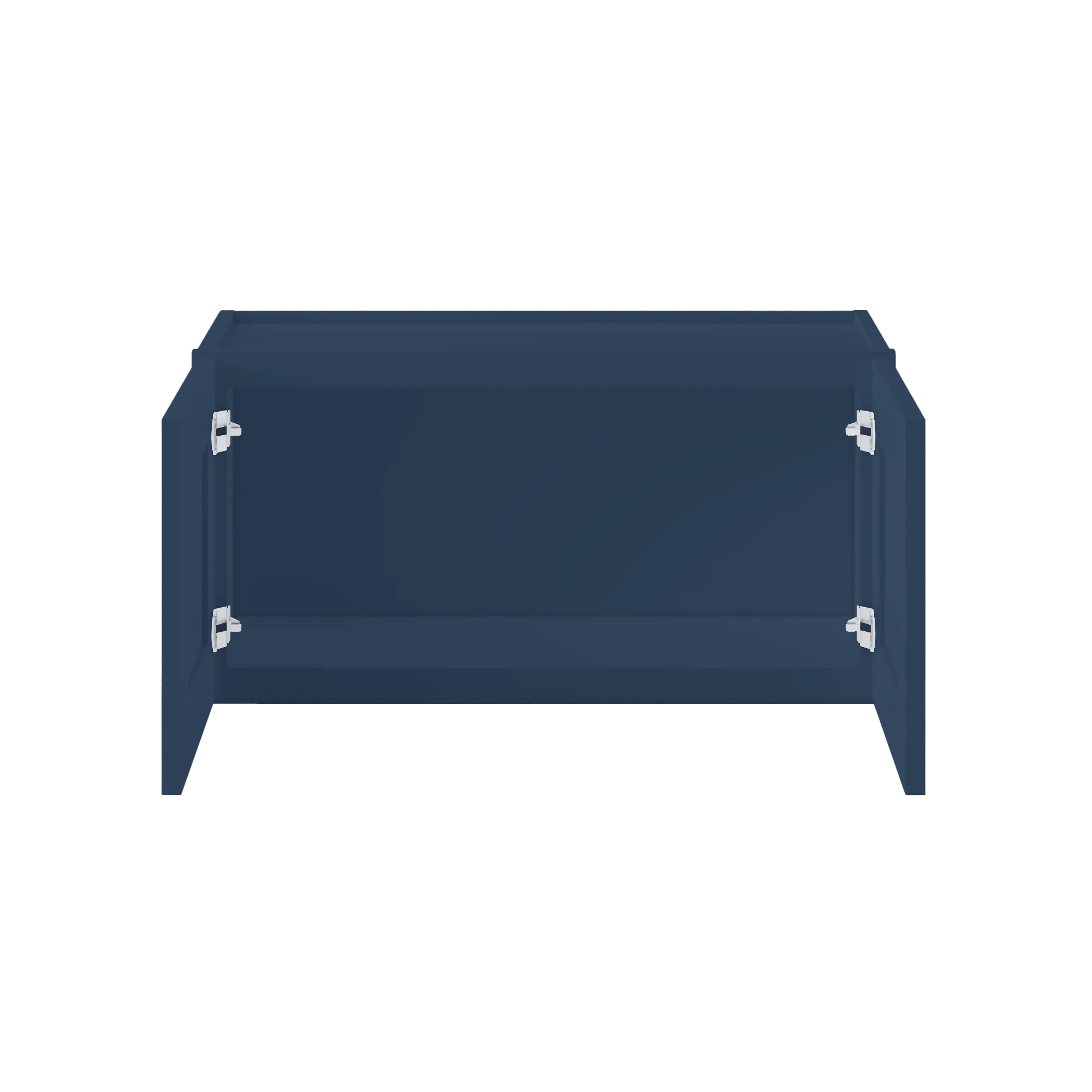 Wall Kitchen Cabinet W3015 Danbury Blue LessCare 30 in. width 15 in. height 12 in. depth - Image 5