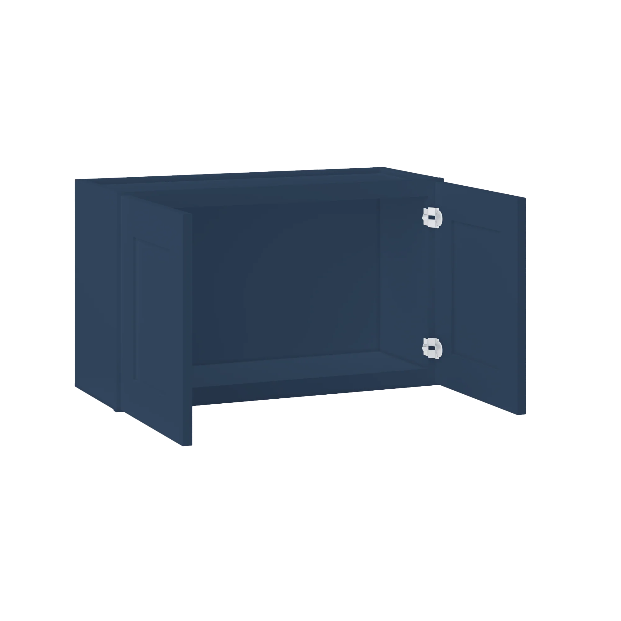 Wall Kitchen Cabinet W3018 Danbury Blue LessCare 30 in. width 18 in. height 12 in. depth - Image 4