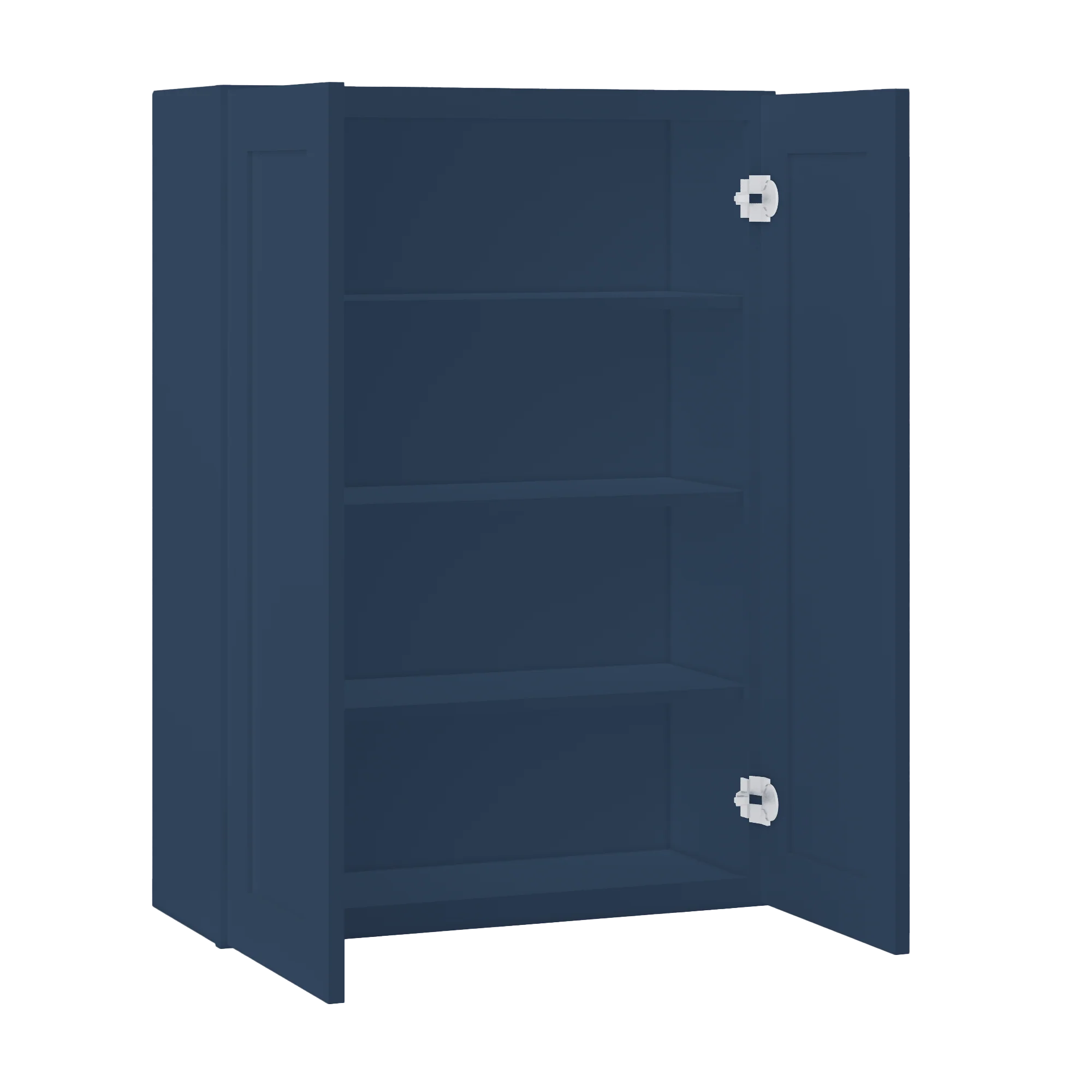 Wall Kitchen Cabinet W3042 Danbury Blue LessCare 30 in. width 42 in. height 12 in. depth - Image 4