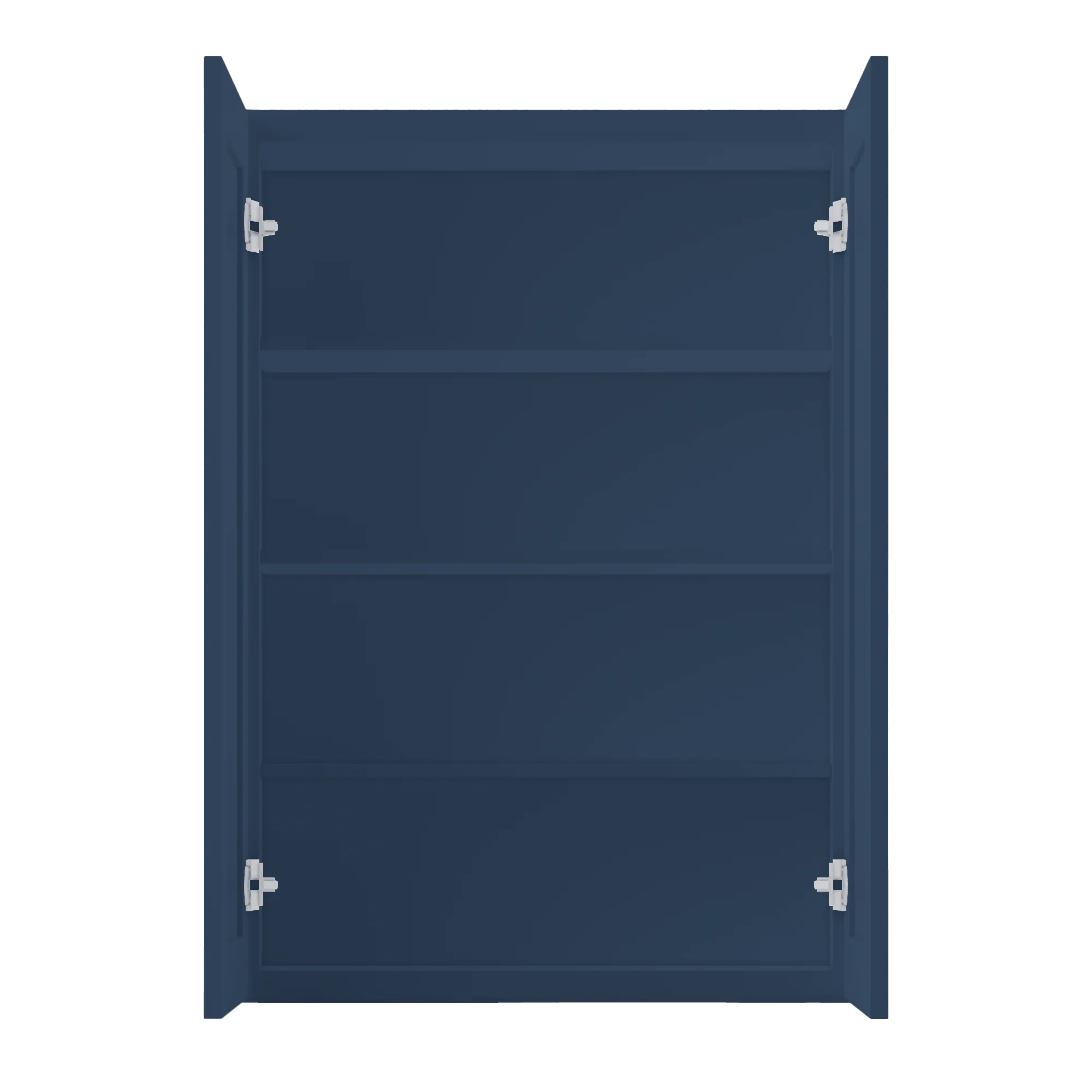 Wall Kitchen Cabinet W3042 Danbury Blue LessCare 30 in. width 42 in. height 12 in. depth - Image 5