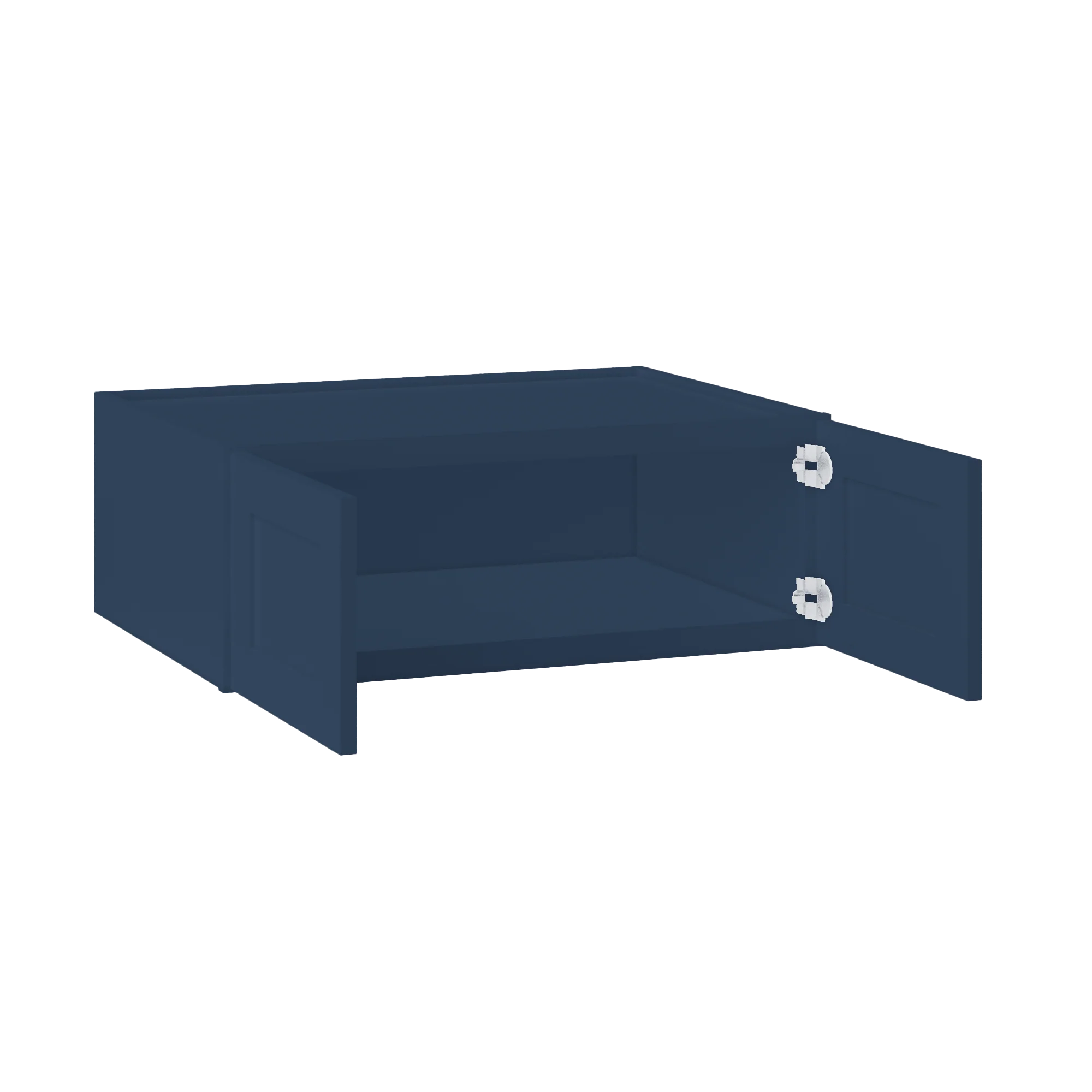 Wall Kitchen Cabinet W331224 Danbury Blue LessCare 33 in. width 12 in. height 24 in. depth - Image 4