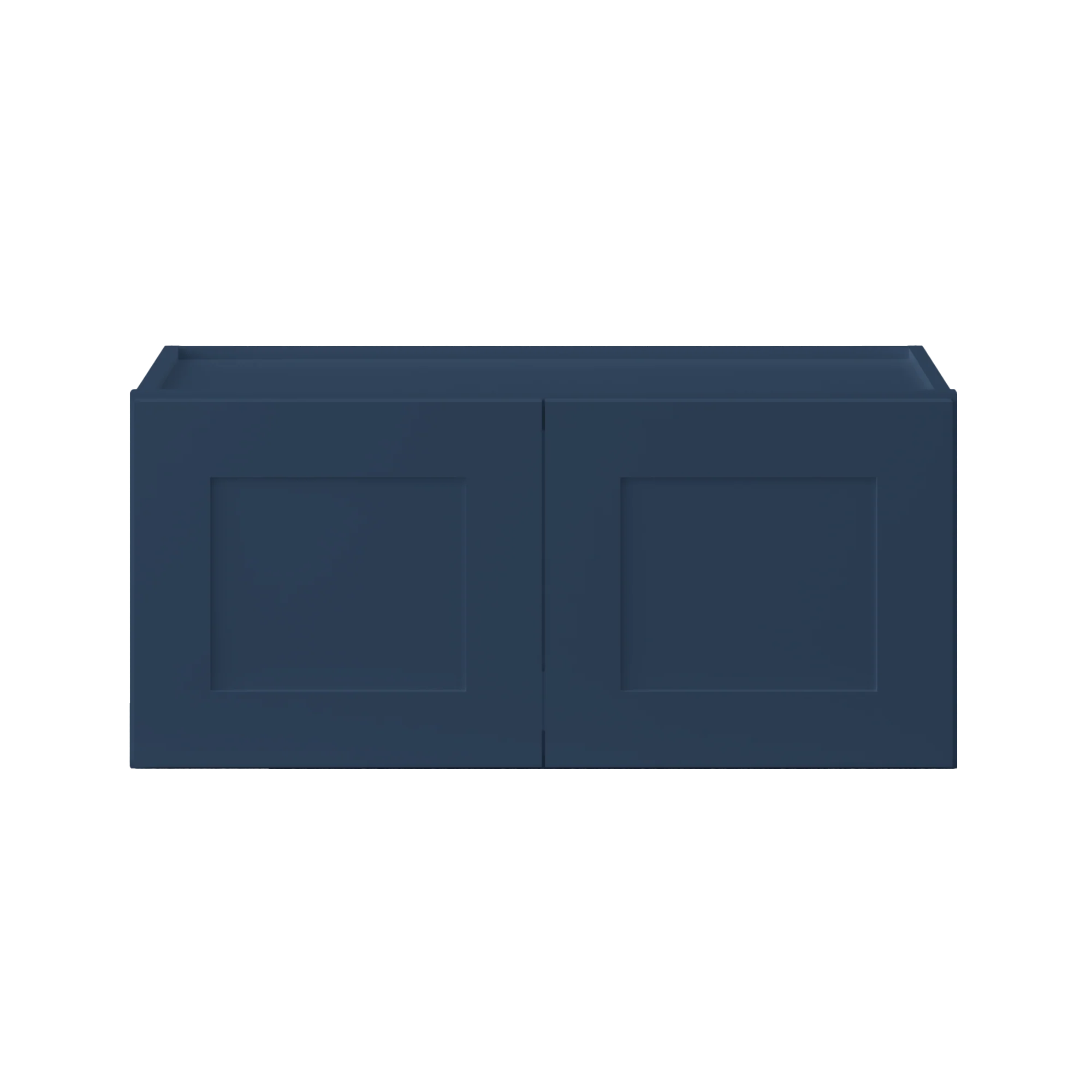 Wall Kitchen Cabinet W3315 Danbury Blue LessCare 33 in. width 15 in. height 12 in. depth - Image 3