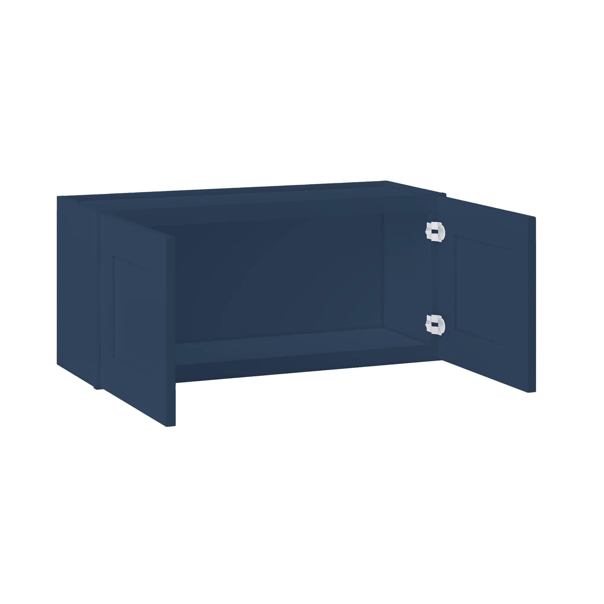 Wall Kitchen Cabinet W3315 Danbury Blue LessCare 33 in. width 15 in. height 12 in. depth - Image 4