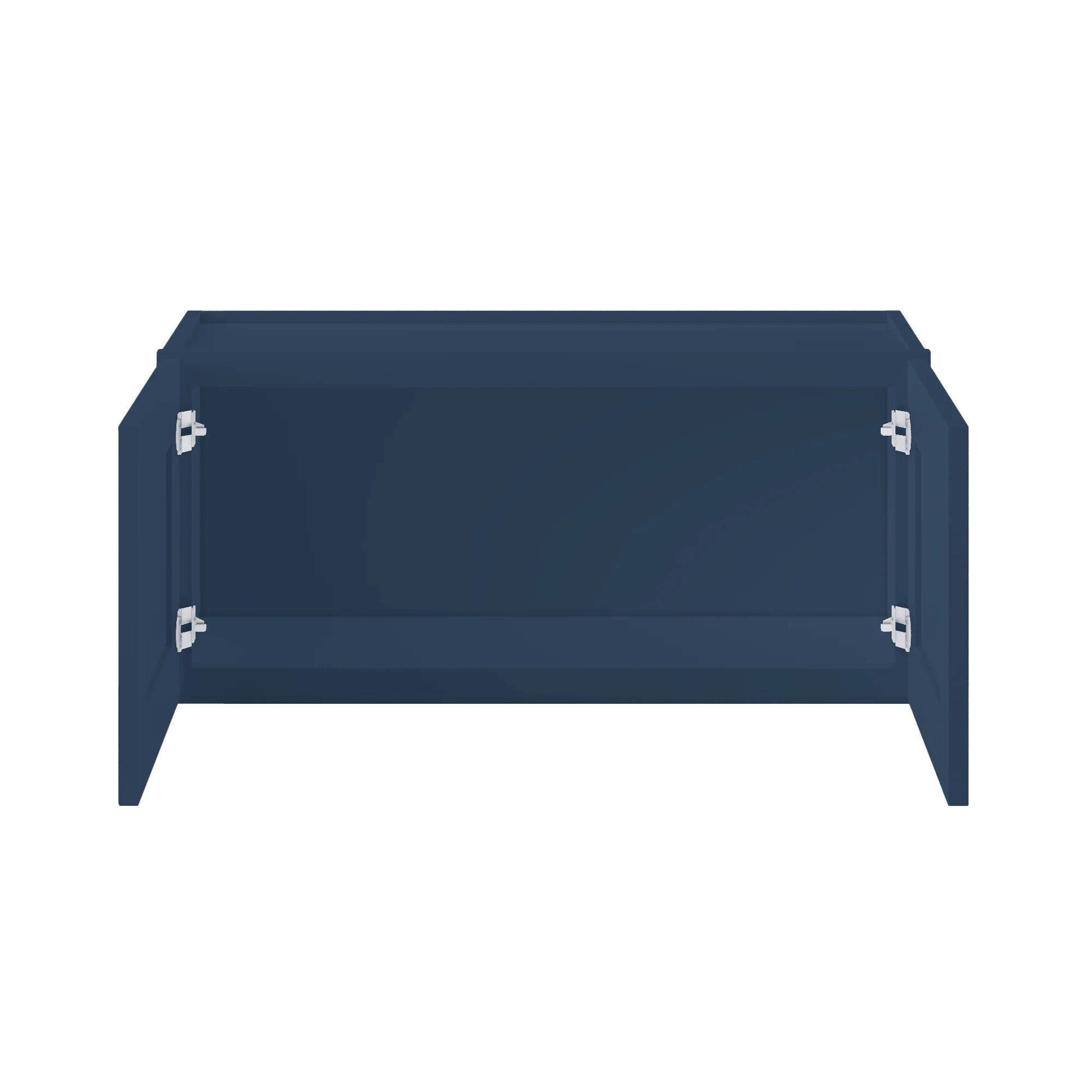 Wall Kitchen Cabinet W3315 Danbury Blue LessCare 33 in. width 15 in. height 12 in. depth - Image 5