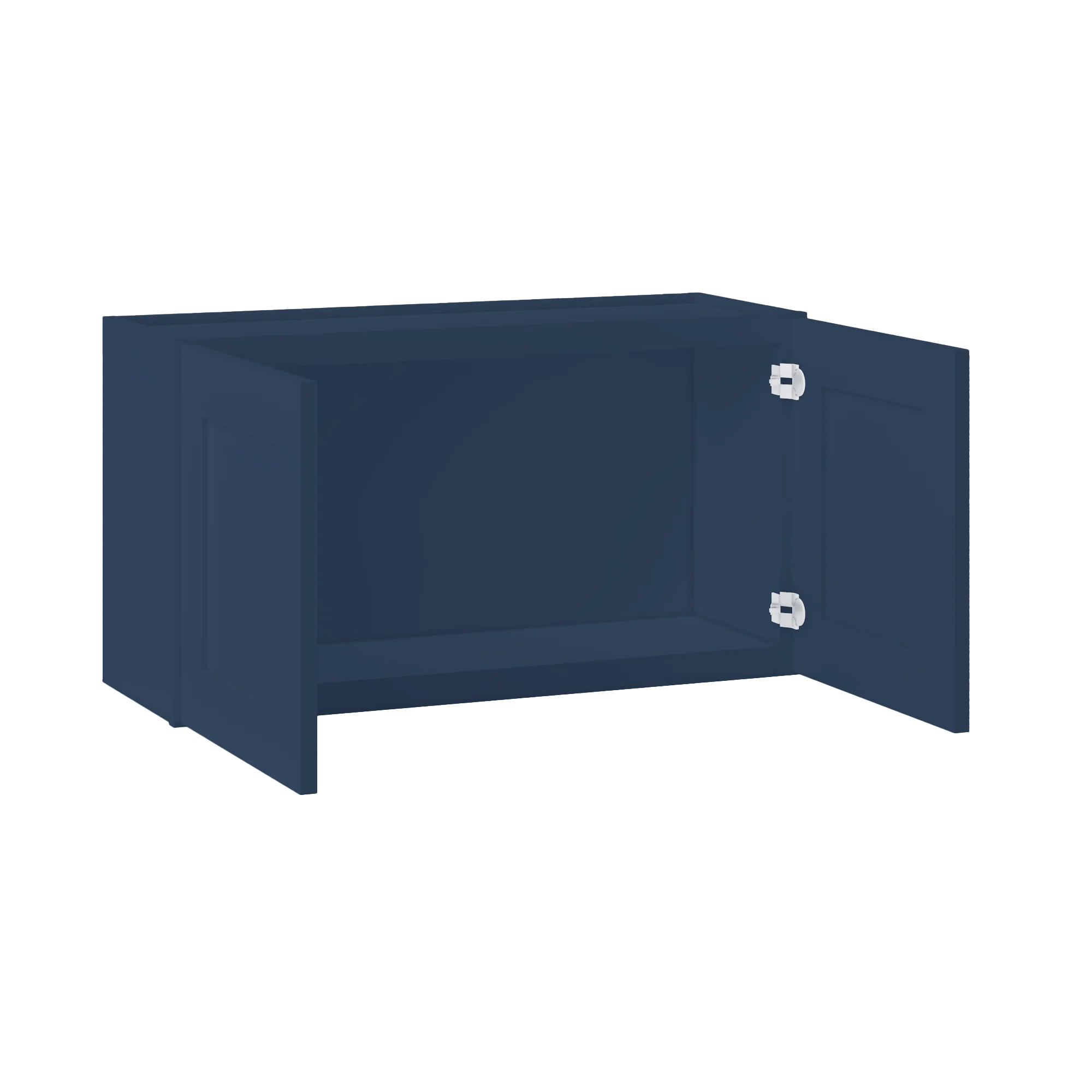 Wall Kitchen Cabinet W3318 Danbury Blue LessCare 33 in. width 18 in. height 12 in. depth - Image 4