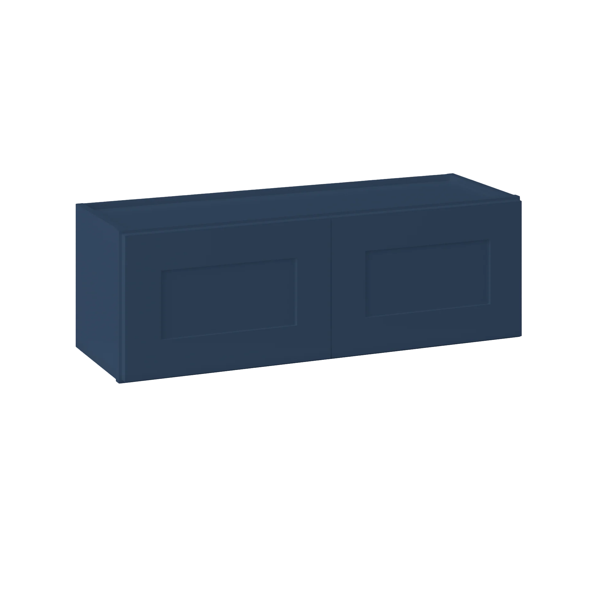 Wall Kitchen Cabinet W3612 Danbury Blue LessCare 36 in. width 12 in. height 12 in. depth - Image 2