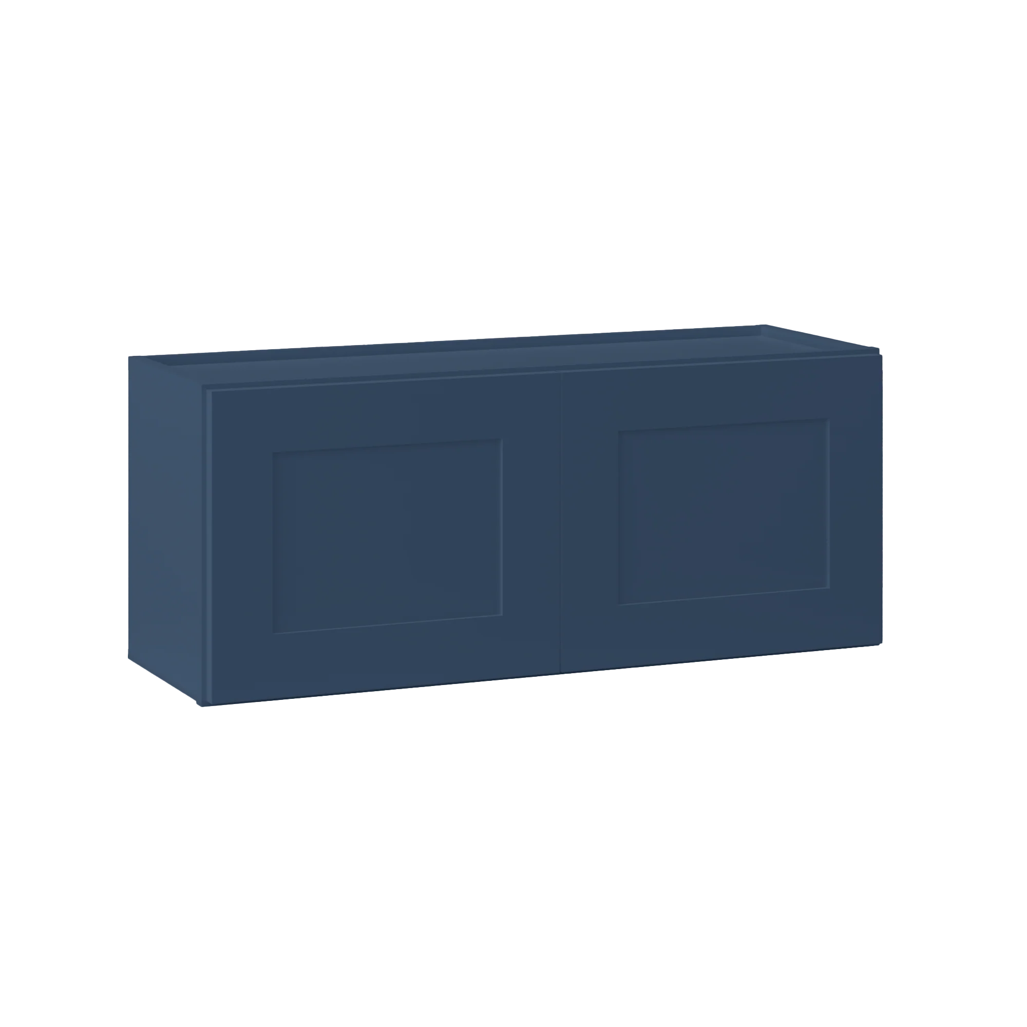 Wall Kitchen Cabinet W3615 Danbury Blue LessCare 36 in. width 15 in. height 12 in. depth - Image 2