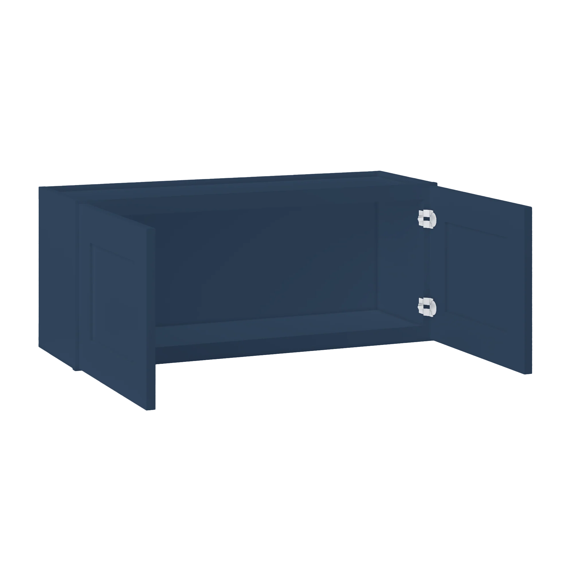Wall Kitchen Cabinet W3615 Danbury Blue LessCare 36 in. width 15 in. height 12 in. depth - Image 4