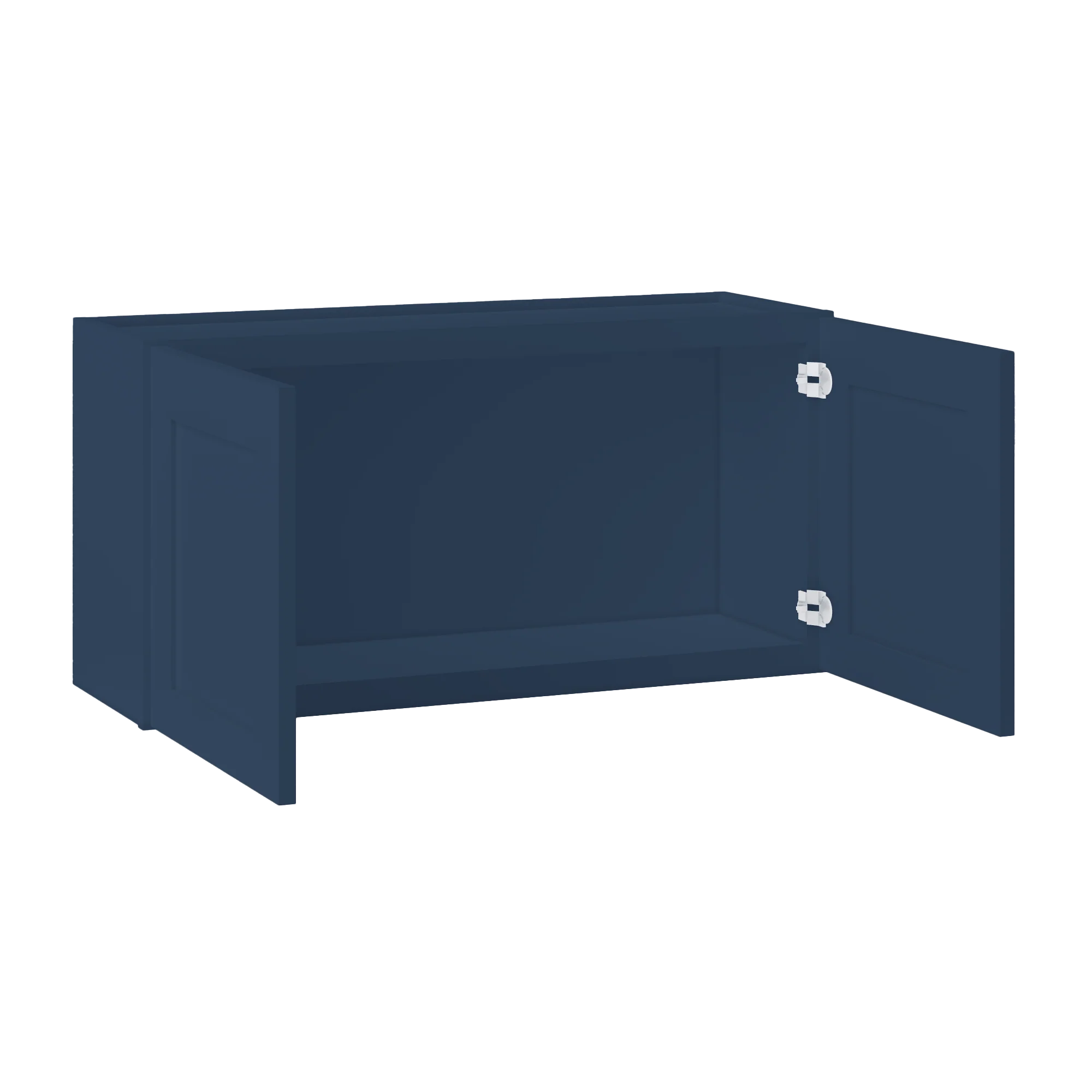 Wall Kitchen Cabinet W3618 Danbury Blue LessCare 36 in. width 18 in. height 12 in. depth - Image 4
