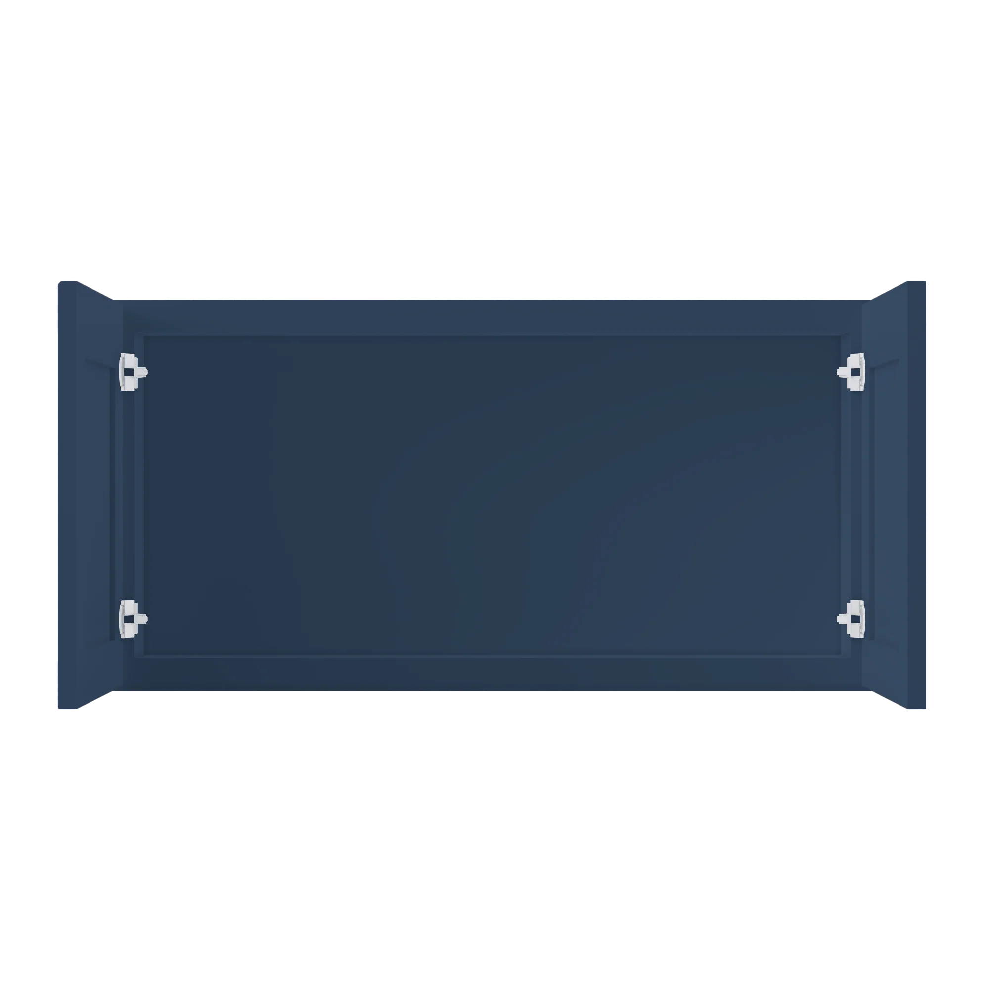 Wall Kitchen Cabinet W3618 Danbury Blue LessCare 36 in. width 18 in. height 12 in. depth - Image 5