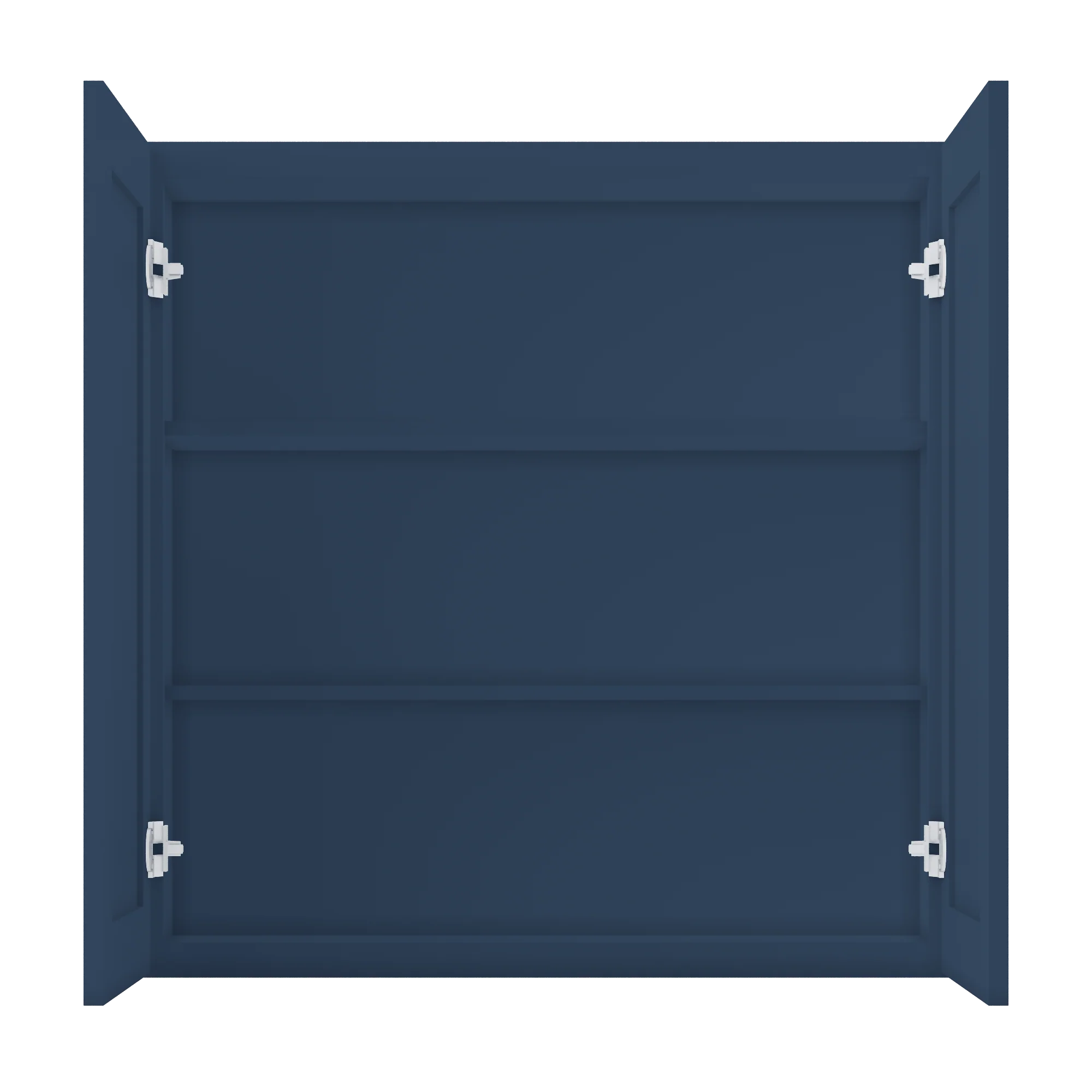 Wall Kitchen Cabinet W3636 Danbury Blue LessCare 36 in. width 36 in. height 12 in. depth - Image 5