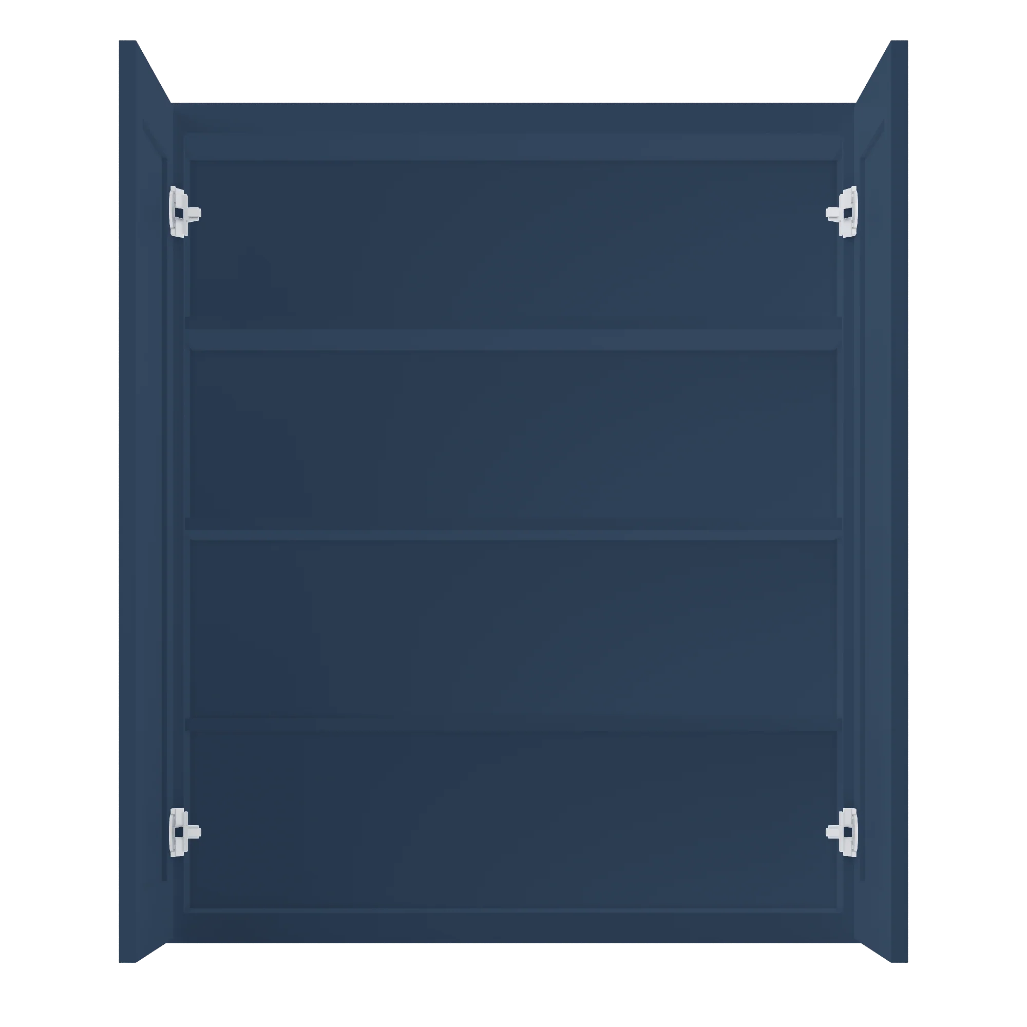 Wall Kitchen Cabinet W3642 Danbury Blue LessCare 36 in. width 42 in. height 12 in. depth - Image 5