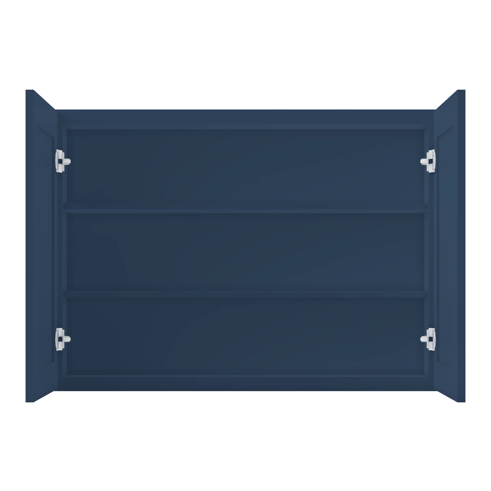 Wall Kitchen Cabinet W4230 Danbury Blue LessCare 42 in. width 30 in. height 12 in. depth - Image 5