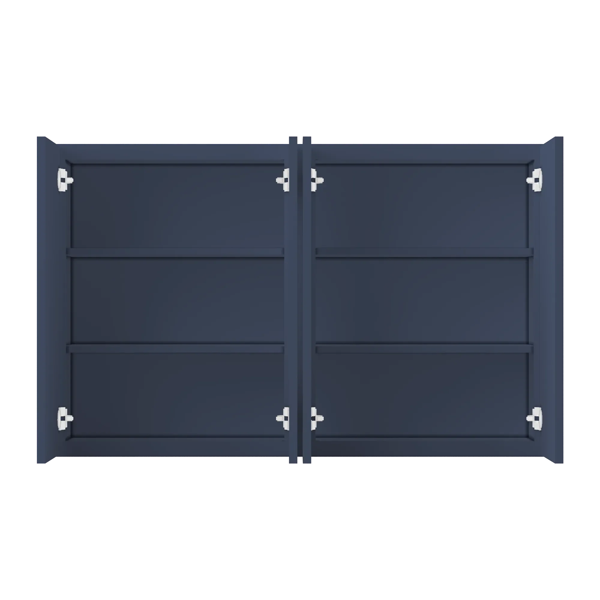 Wall Kitchen Cabinet W4830 Danbury Blue LessCare 48 in. width 30 in. height 12 in. depth - Image 5
