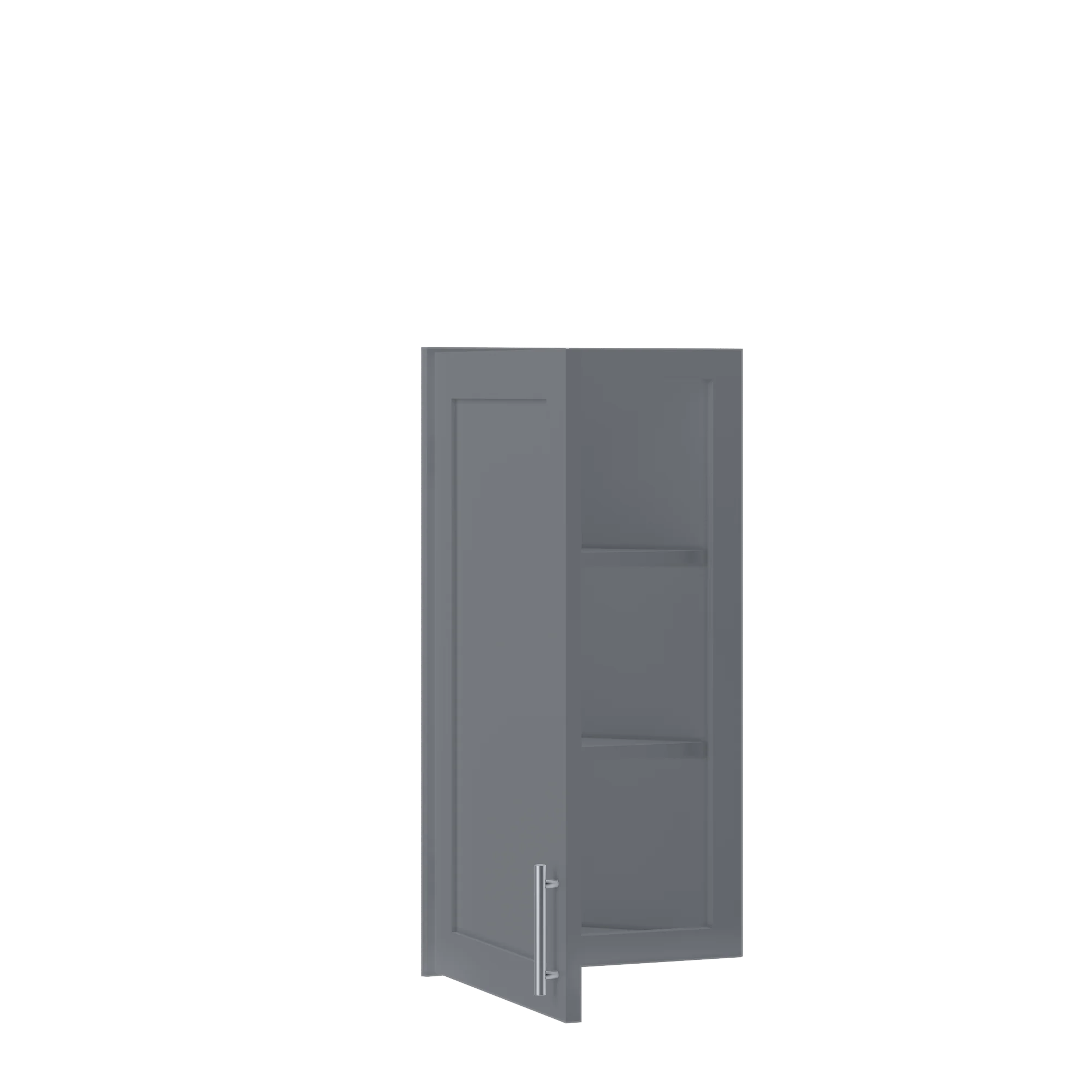 Wall End Kitchen Cabinet WEC1230 Colonial Gray LessCare 12 in. width 30 in. height 12 in. depth - Image 4