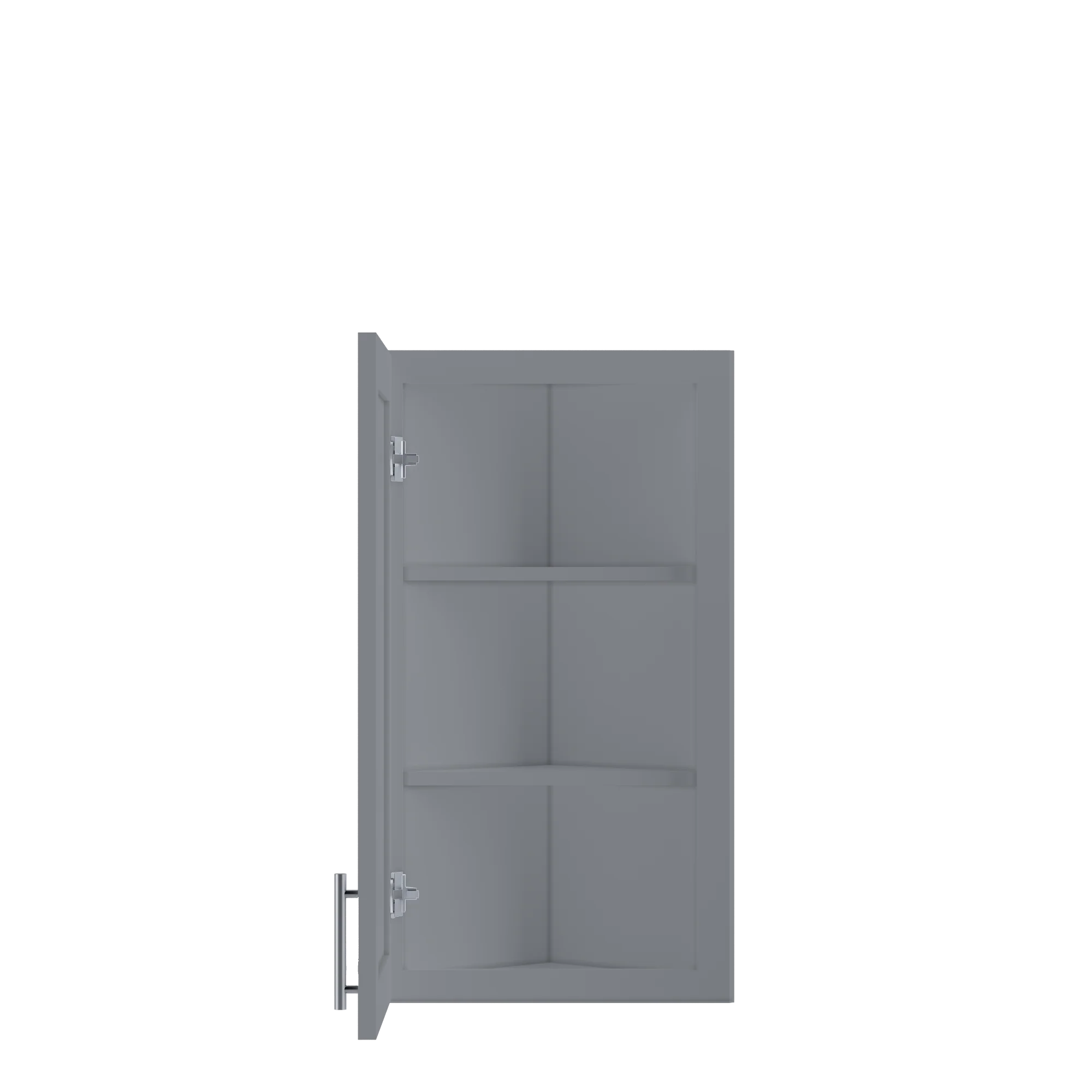 Wall End Kitchen Cabinet WEC1230 Colonial Gray LessCare 12 in. width 30 in. height 12 in. depth - Image 5