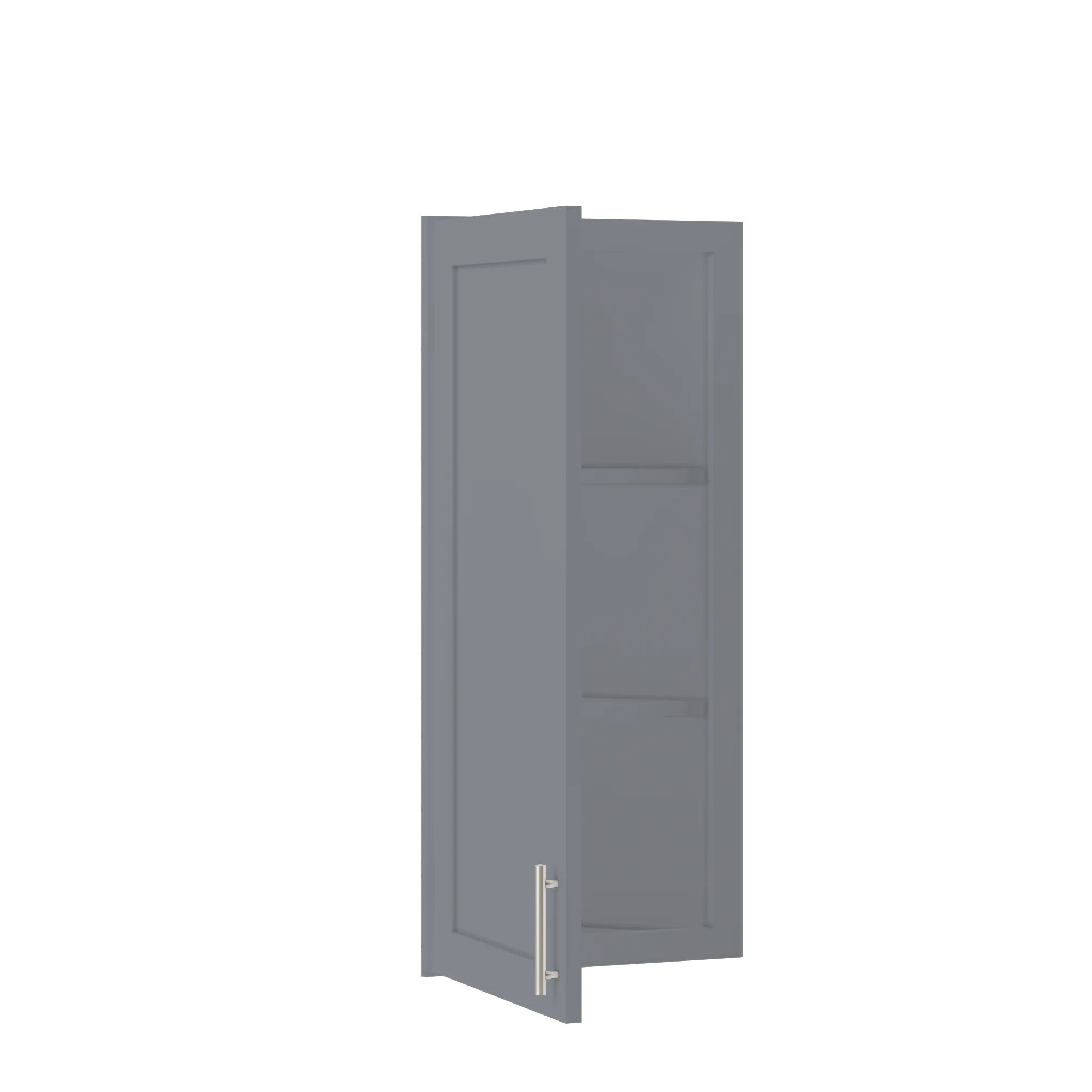 Wall End Kitchen Cabinet WEC1236 Colonial Gray LessCare 12 in. width 36 in. height 12 in. depth - Image 4