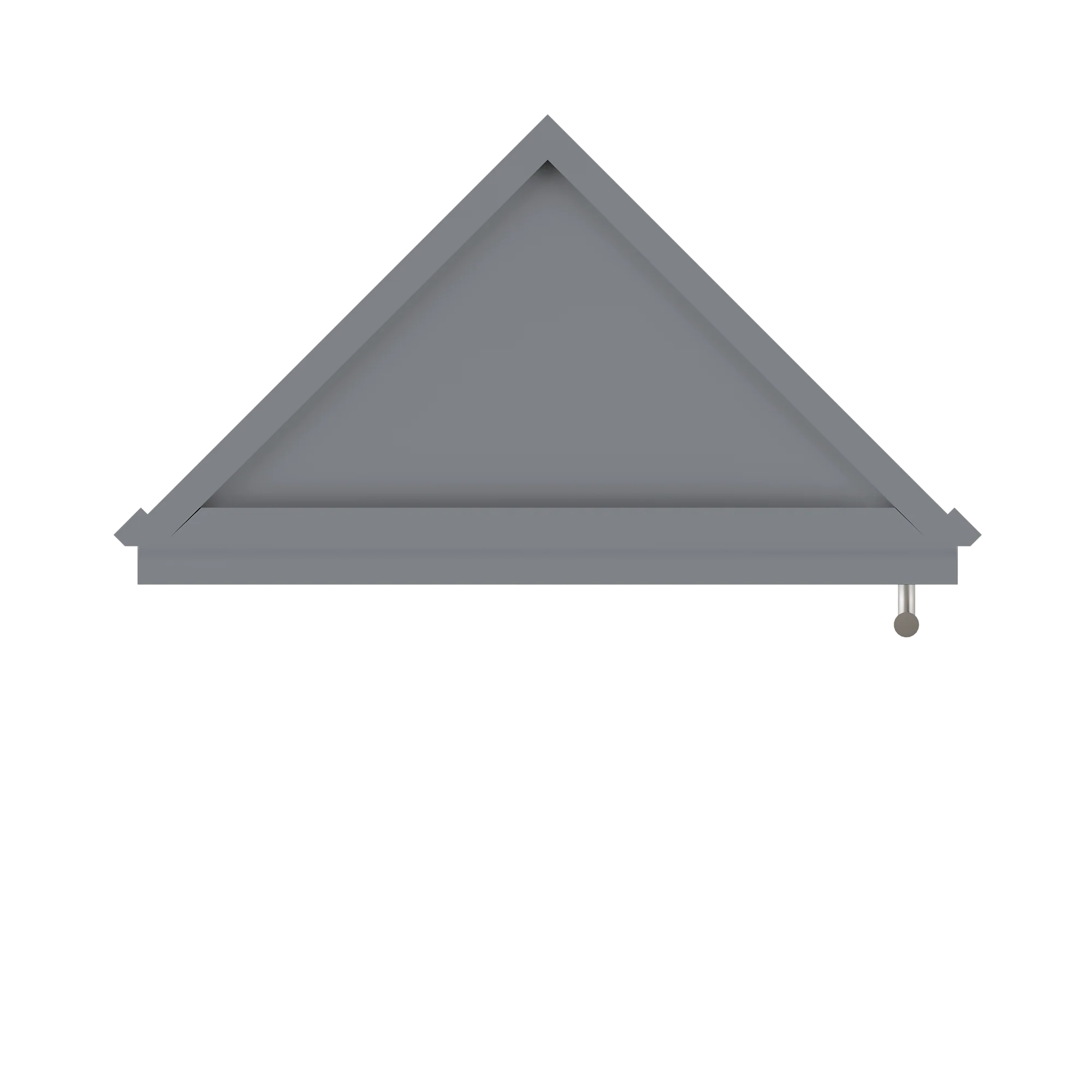 Wall End Kitchen Cabinet WEC1236 Colonial Gray LessCare 12 in. width 36 in. height 12 in. depth - Image 6
