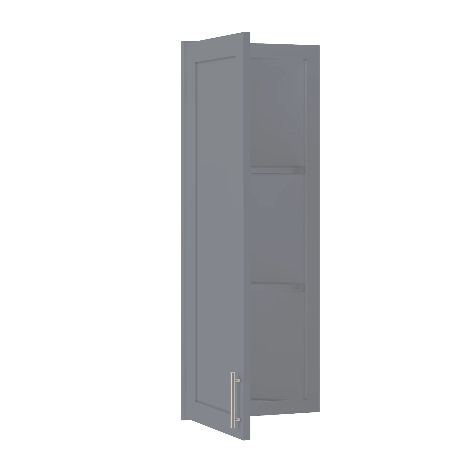 Wall End Kitchen Cabinet WEC1242 Colonial Gray LessCare 12 in. width 42 in. height 12 in. depth - Image 4