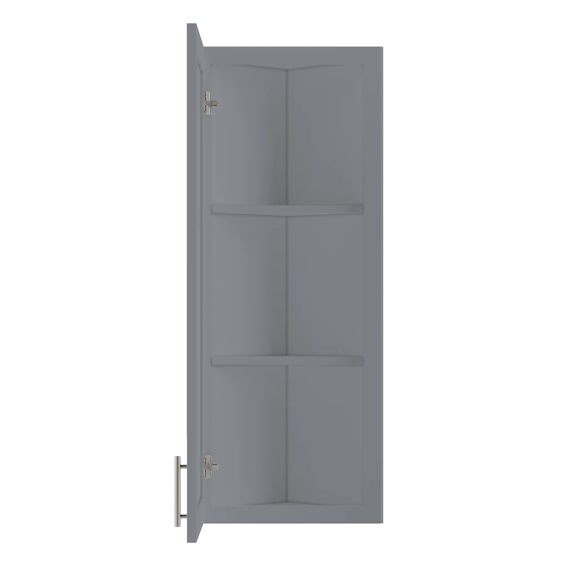 Wall End Kitchen Cabinet WEC1242 Colonial Gray LessCare 12 in. width 42 in. height 12 in. depth - Image 5