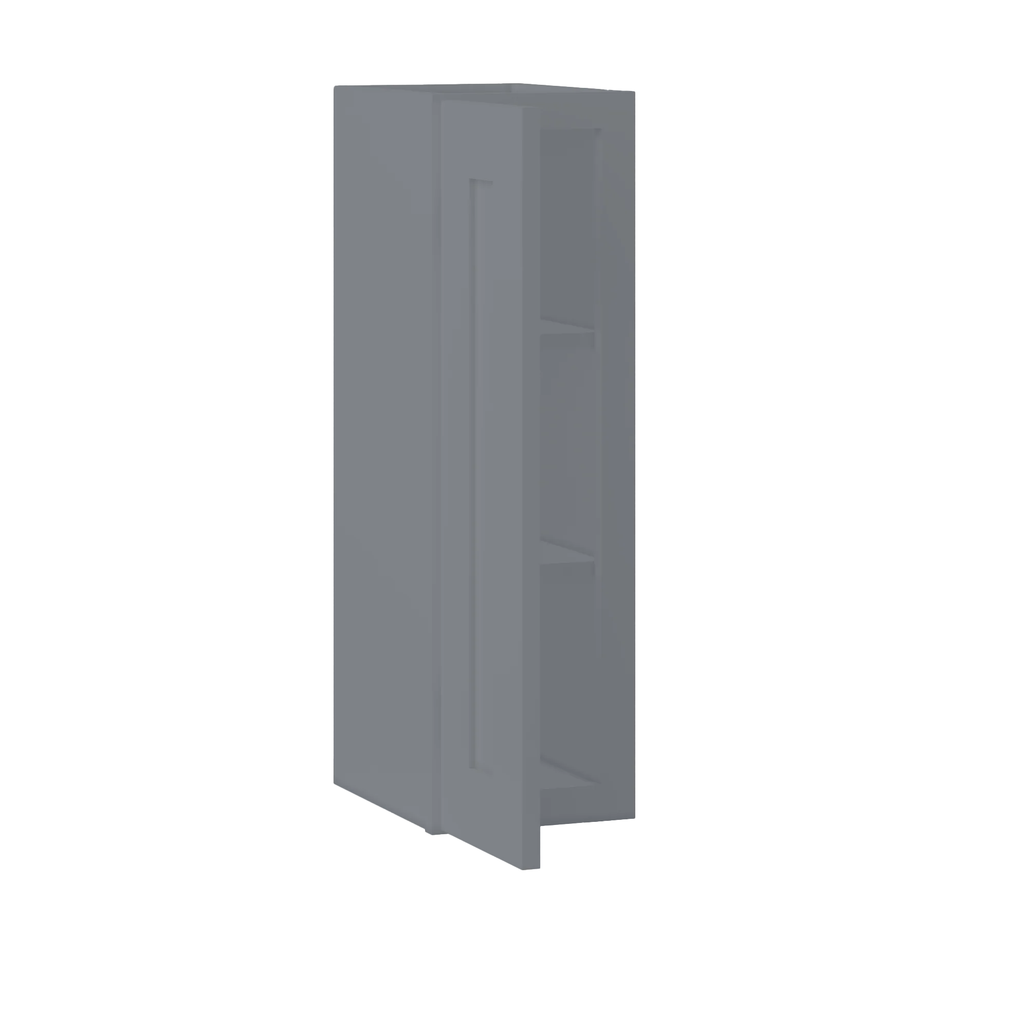 Wall Kitchen Cabinet W0930 Colonial Gray LessCare 9 in. width 30 in. height 12 in. depth - Image 4
