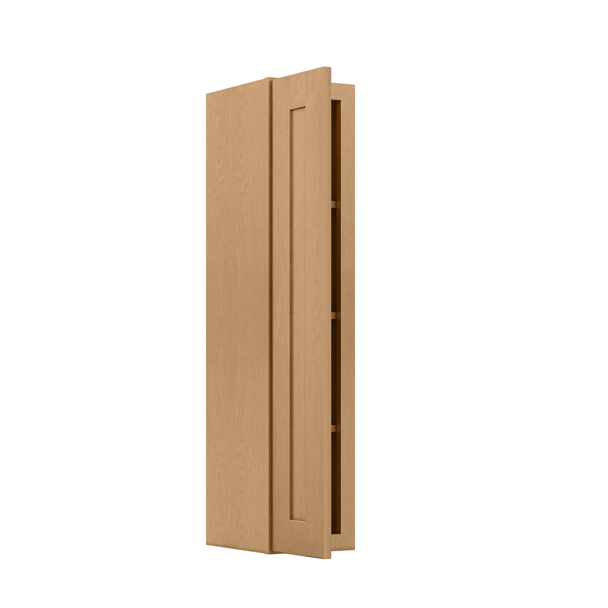 Wall Kitchen Cabinet W0942 Shaker Toffee LessCare 9 in. width 42 in. height 12 in. depth - Image 4