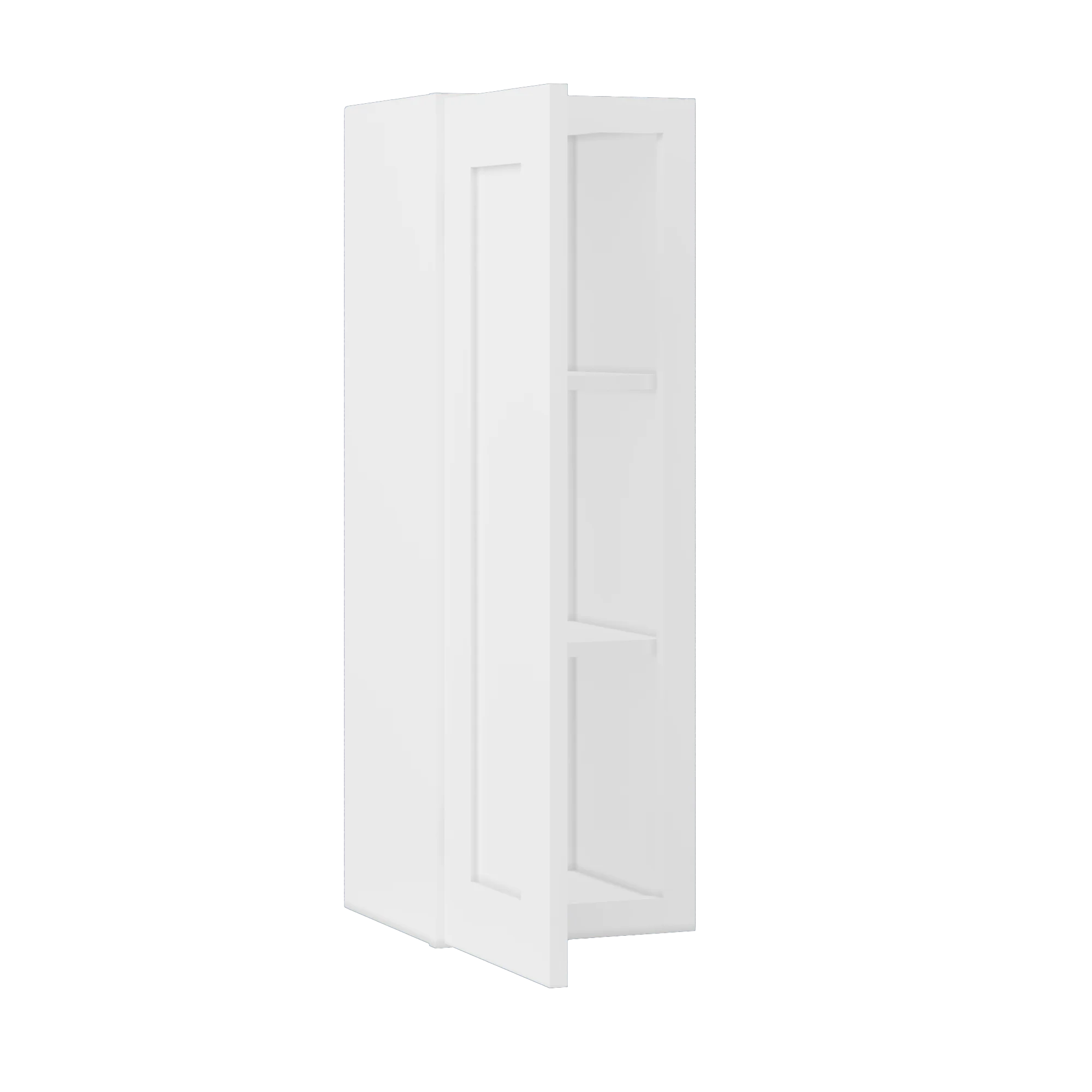 Wall Kitchen Cabinet W1236 Alpina White LessCare 12 in. width 36 in. height 12 in. depth - Image 4