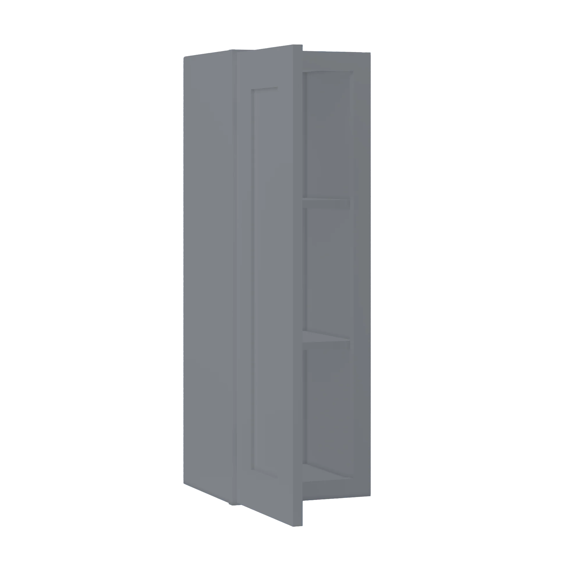 Wall Kitchen Cabinet W1236 Colonial Gray LessCare 12 in. width 36 in. height 12 in. depth - Image 4