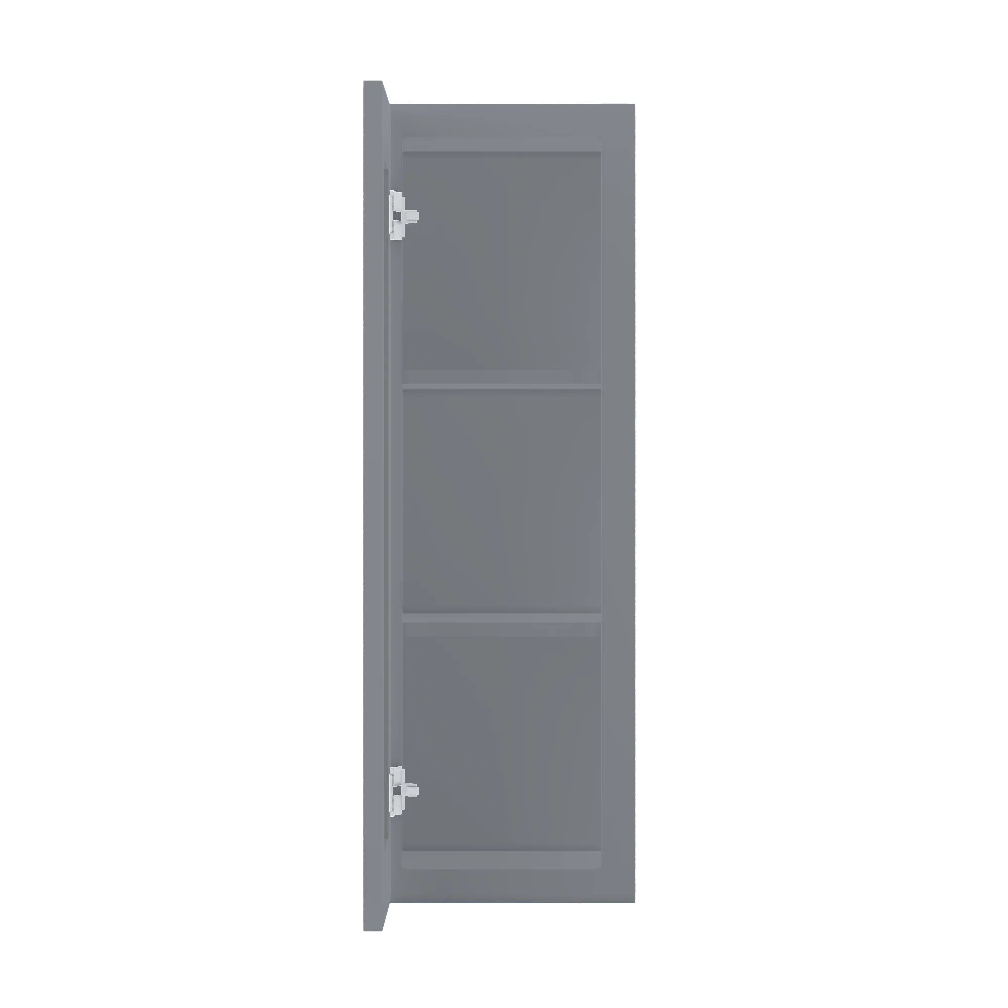 Wall Kitchen Cabinet W1236 Colonial Gray LessCare 12 in. width 36 in. height 12 in. depth - Image 5