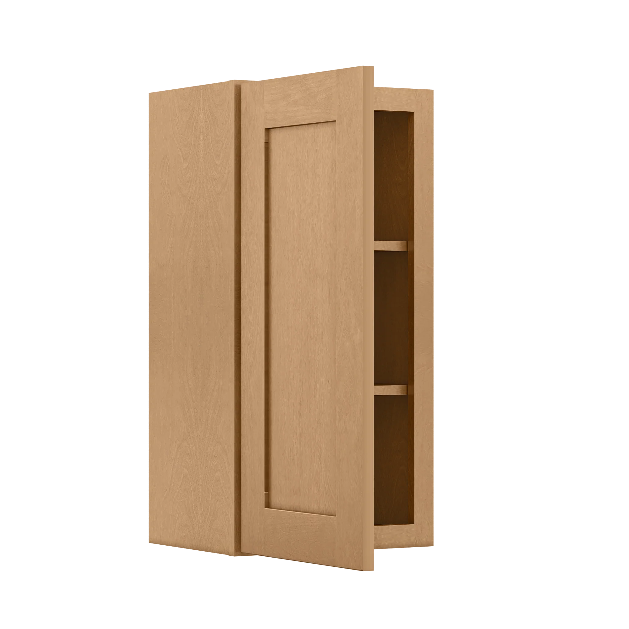 Wall Kitchen Cabinet W1530 Shaker Toffee LessCare 15 in. width 30 in. height 12 in. depth - Image 4