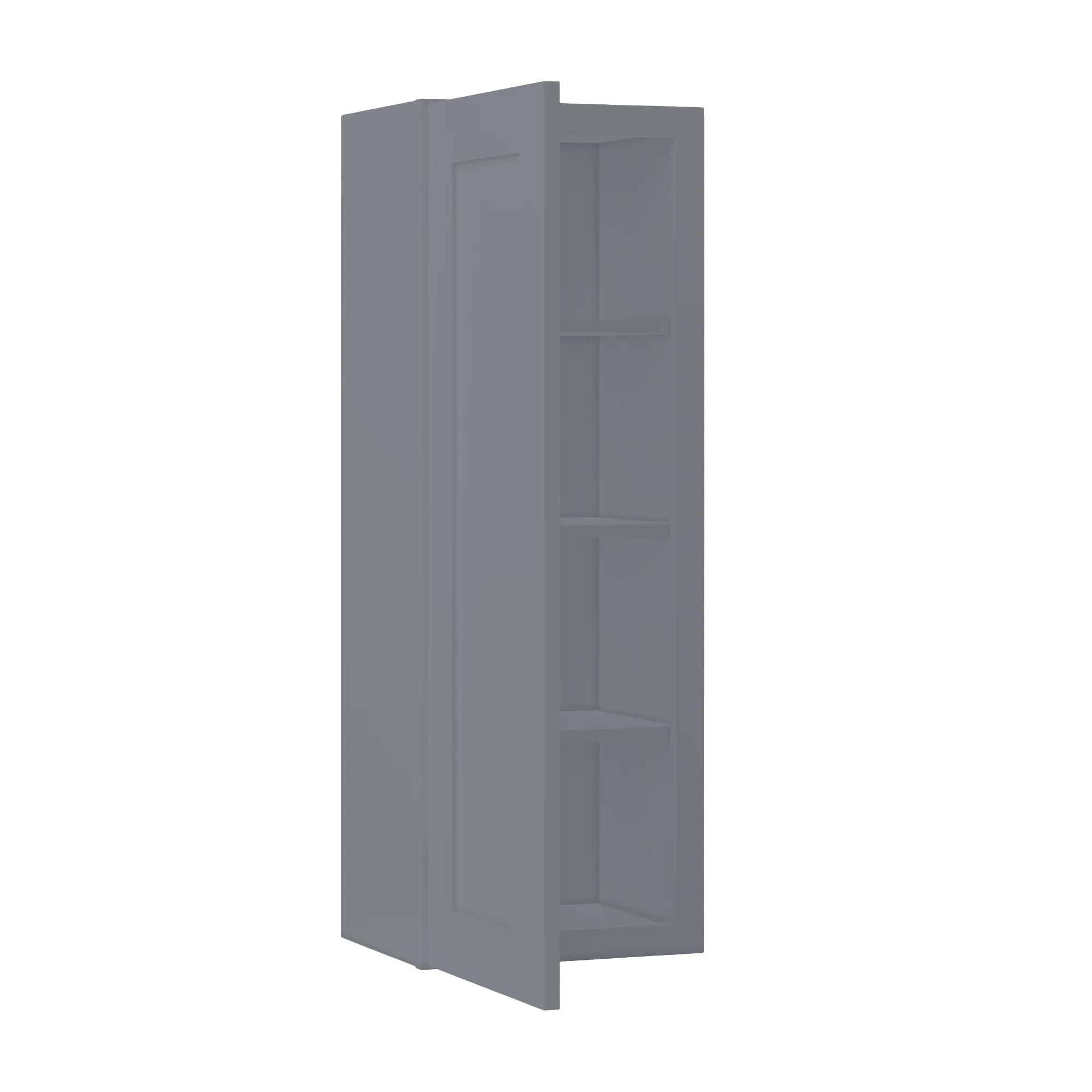 Wall Kitchen Cabinet W1542 Colonial Gray LessCare 15 in. width 42 in. height 12 in. depth - Image 4