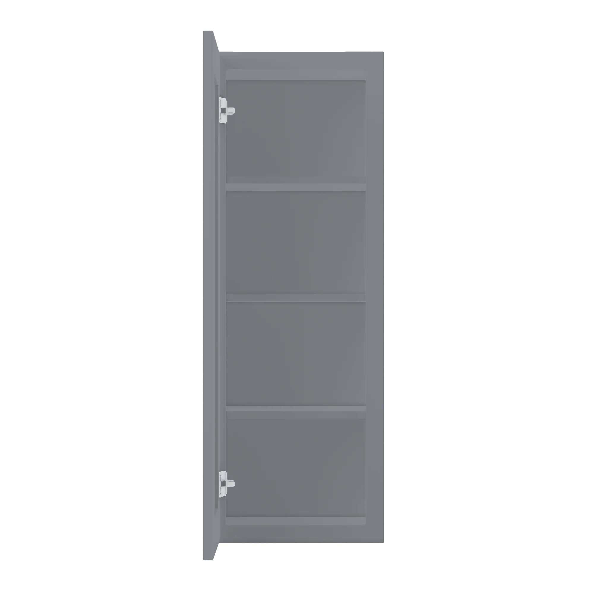Wall Kitchen Cabinet W1542 Colonial Gray LessCare 15 in. width 42 in. height 12 in. depth - Image 5