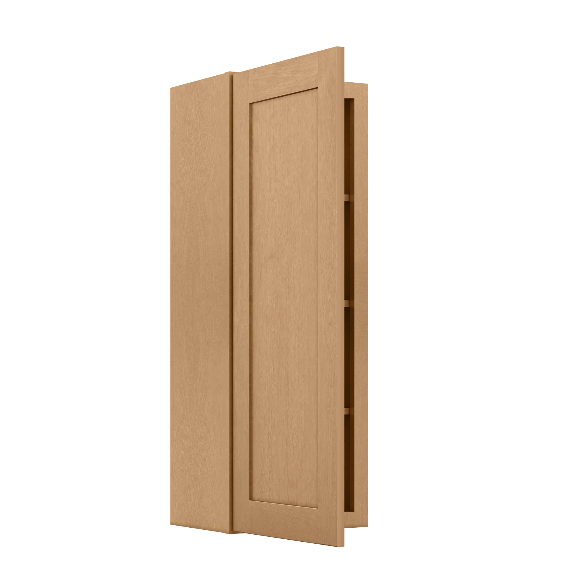Wall Kitchen Cabinet W1542 Shaker Toffee LessCare 15 in. width 42 in. height 12 in. depth - Image 4