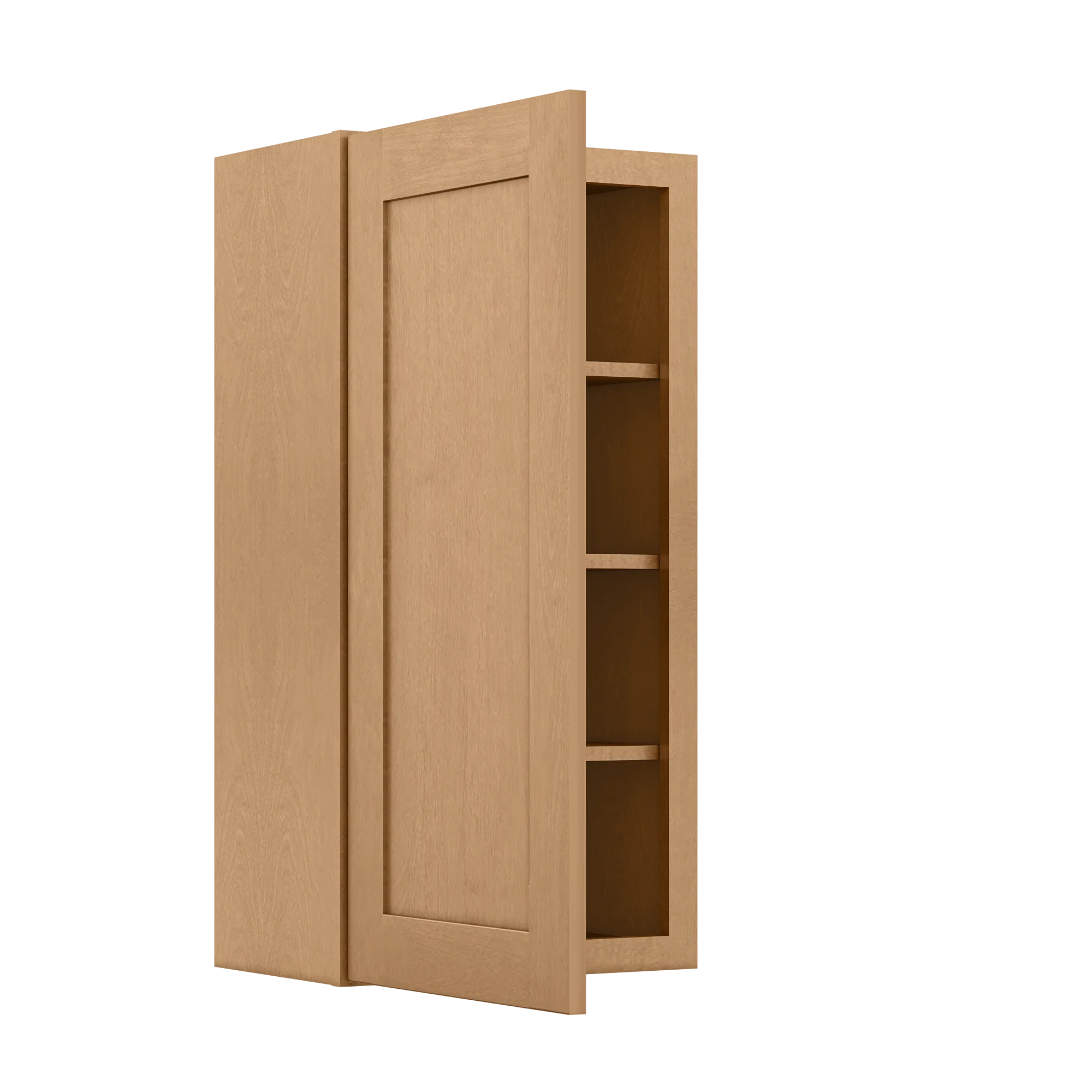 Wall Kitchen Cabinet W1836 Shaker Toffee LessCare 18 in. width 36 in. height 12 in. depth - Image 4