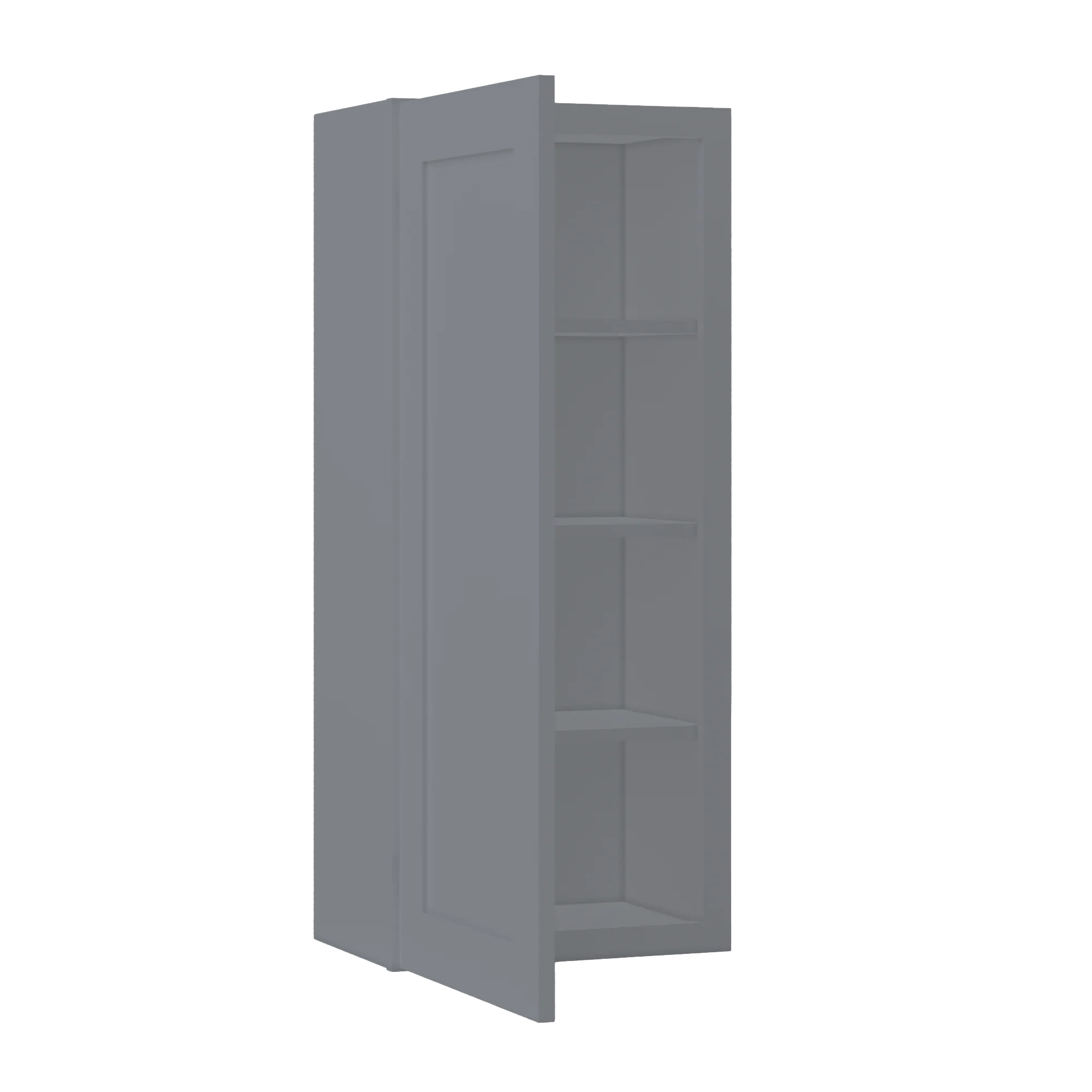 Wall Kitchen Cabinet W1842 Colonial Gray LessCare 18 in. width 42 in. height 12 in. depth - Image 4