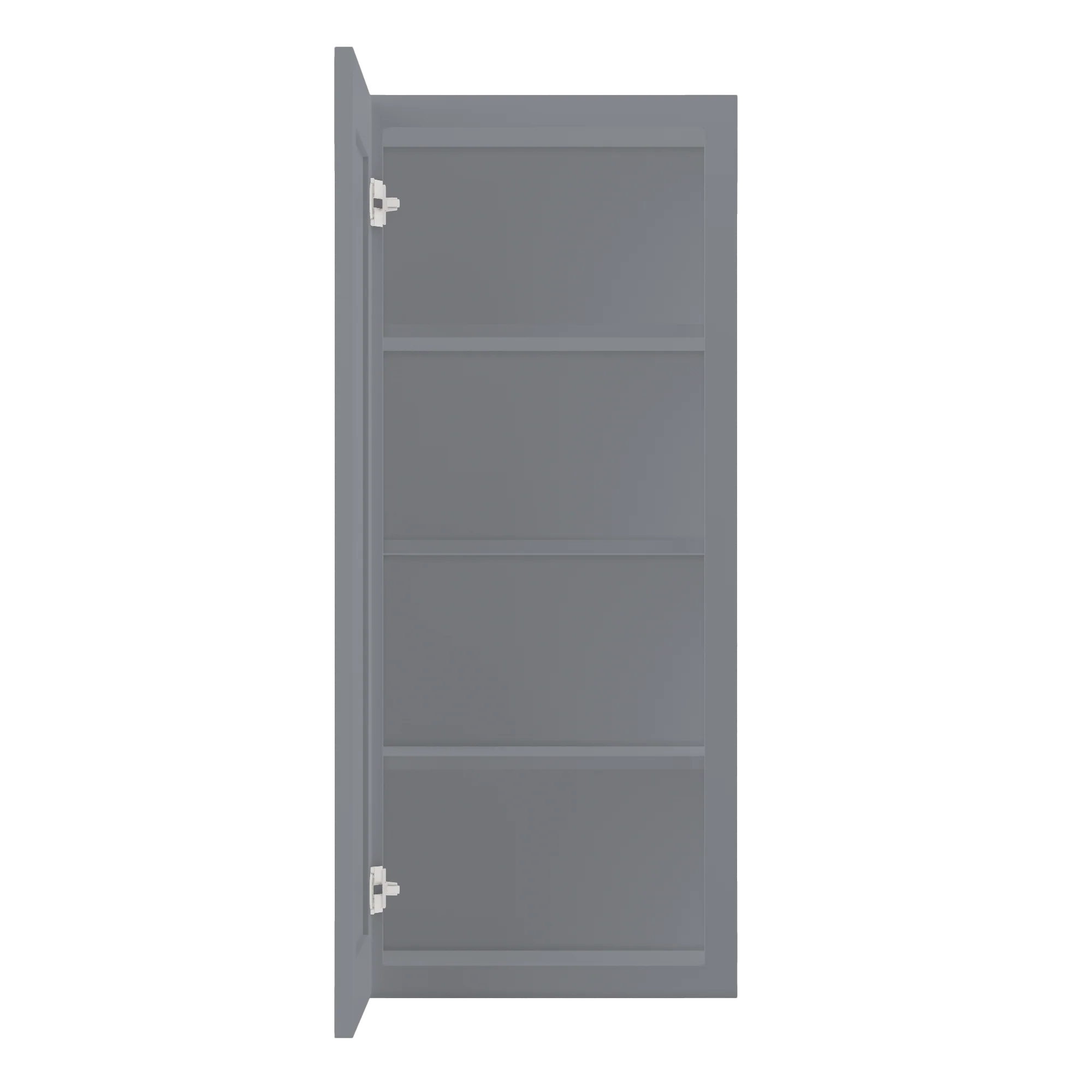 Wall Kitchen Cabinet W1842 Colonial Gray LessCare 18 in. width 42 in. height 12 in. depth - Image 5