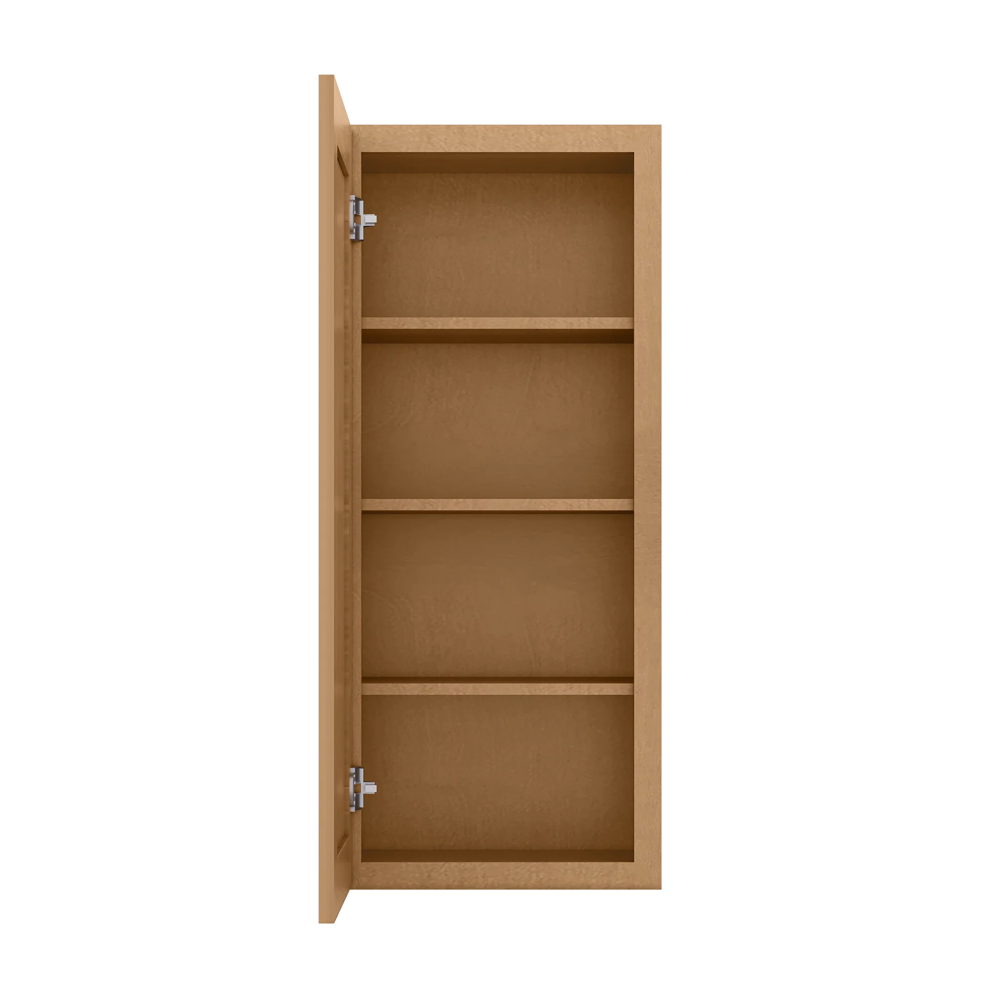 Wall Kitchen Cabinet W1842 Shaker Toffee LessCare 18 in. width 42 in. height 12 in. depth - Image 5