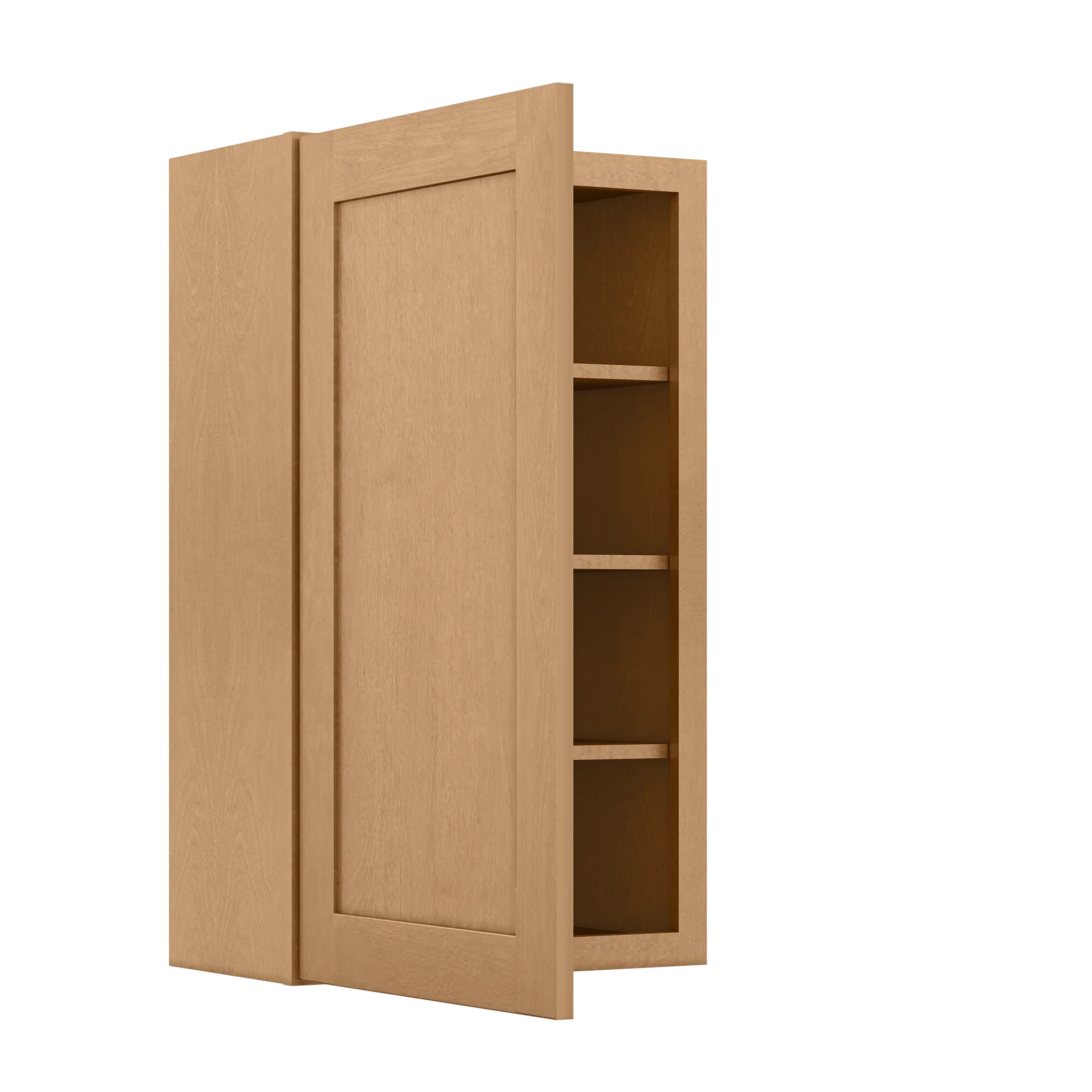 Wall Kitchen Cabinet W2136 Shaker Toffee LessCare 21 in. width 36 in. height 12 in. depth - Image 4