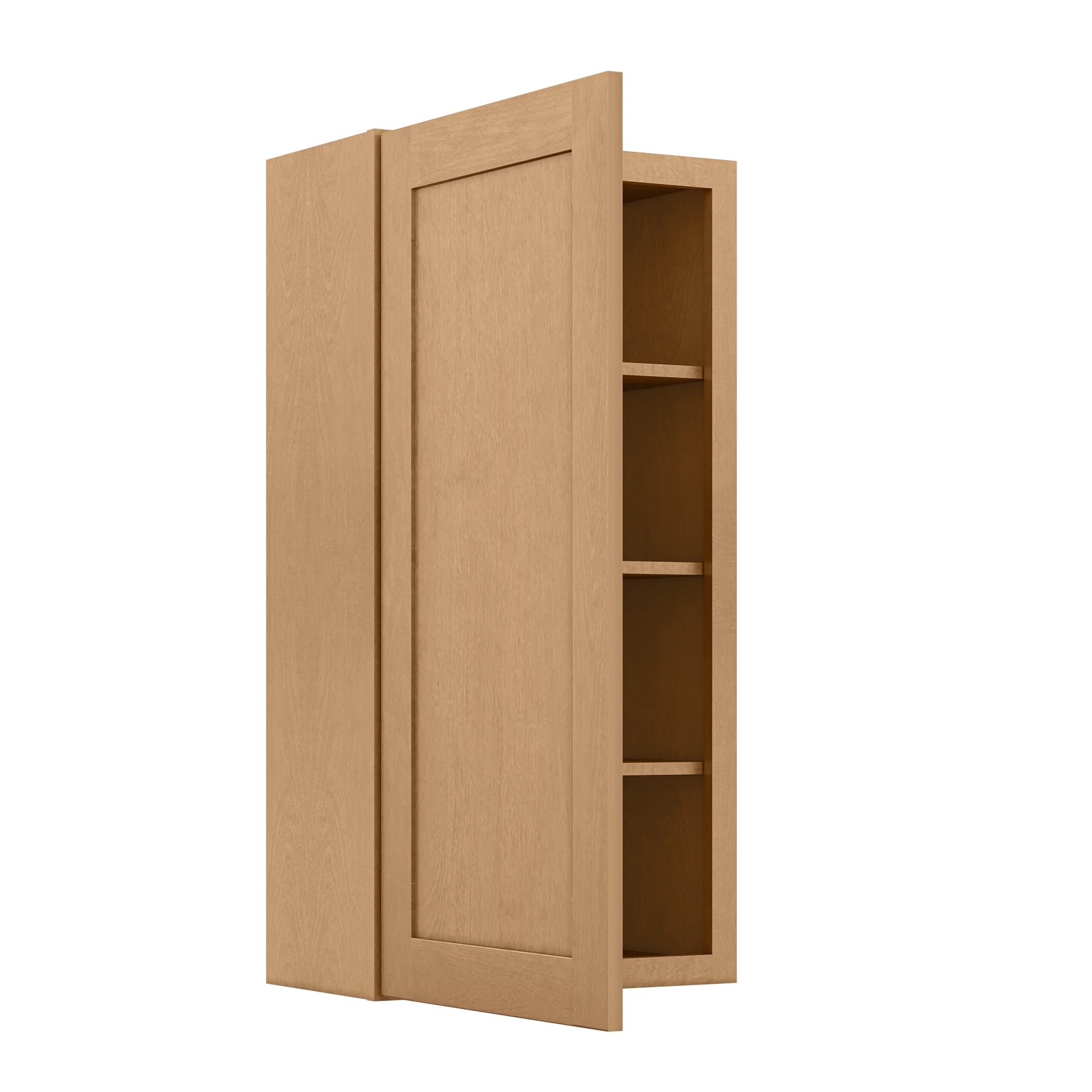 Wall Kitchen Cabinet W2142 Shaker Toffee LessCare 21 in. width 42 in. height 12 in. depth - Image 4