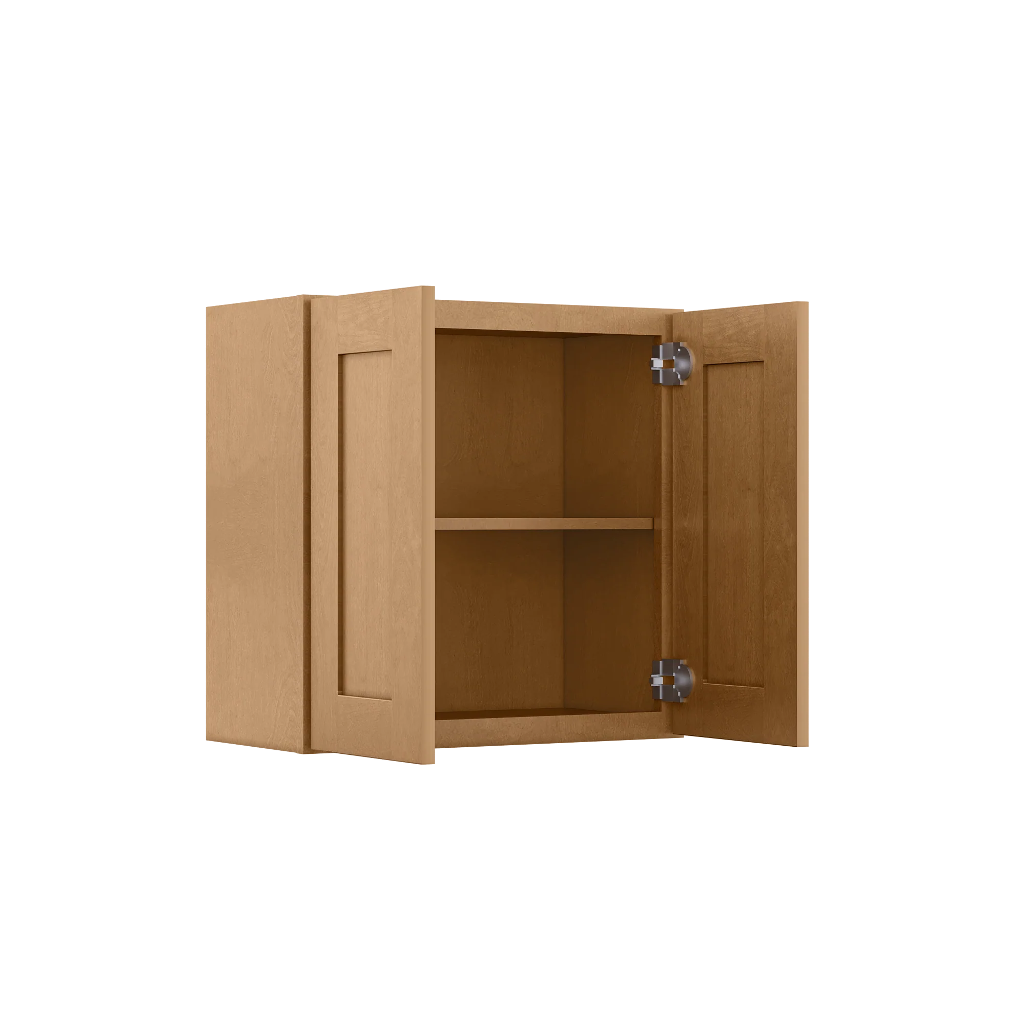 Wall Kitchen Cabinet W2424 Shaker Toffee LessCare 24 in. width 24 in. height 12 in. depth - Image 4