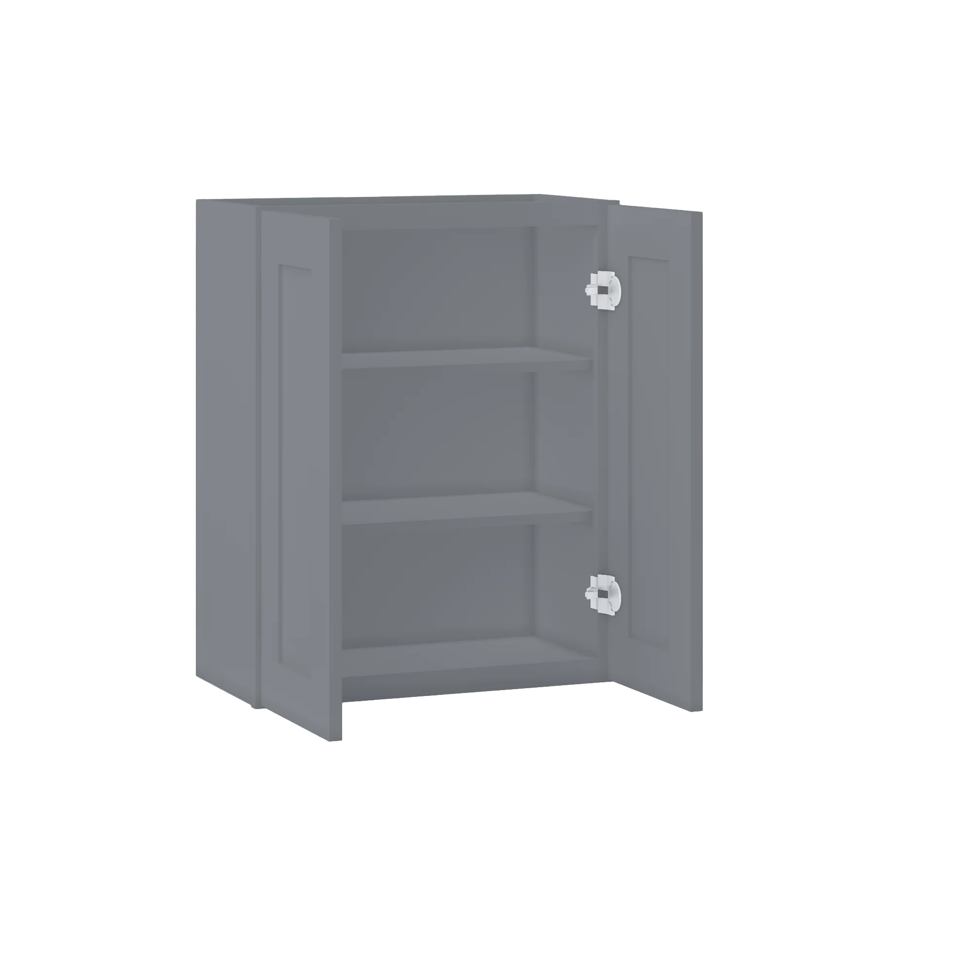 Wall Kitchen Cabinet W2430 Colonial Gray LessCare 24 in. width 30 in. height 12 in. depth - Image 4