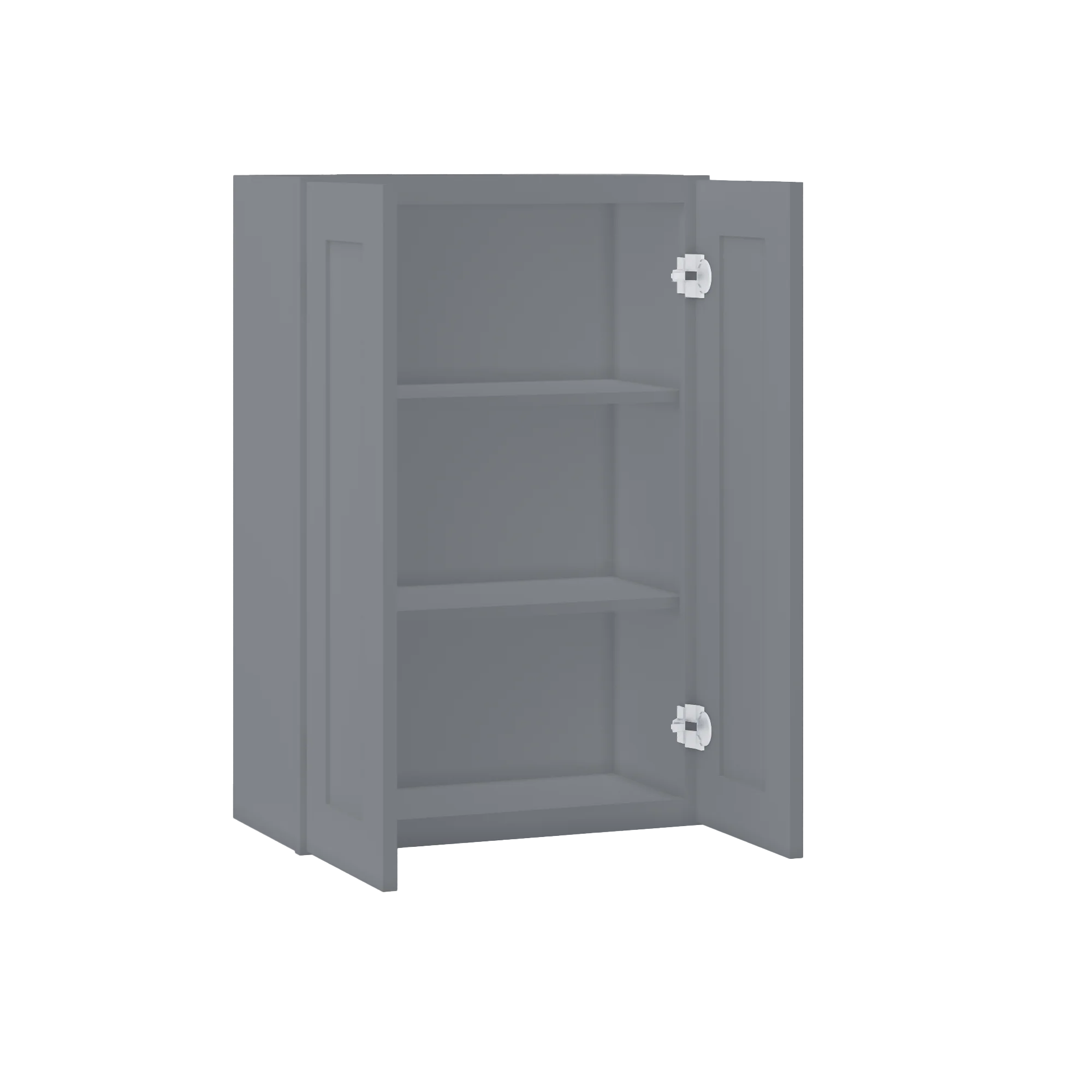 Wall Kitchen Cabinet W2436 Colonial Gray LessCare 24 in. width 36 in. height 12 in. depth - Image 4