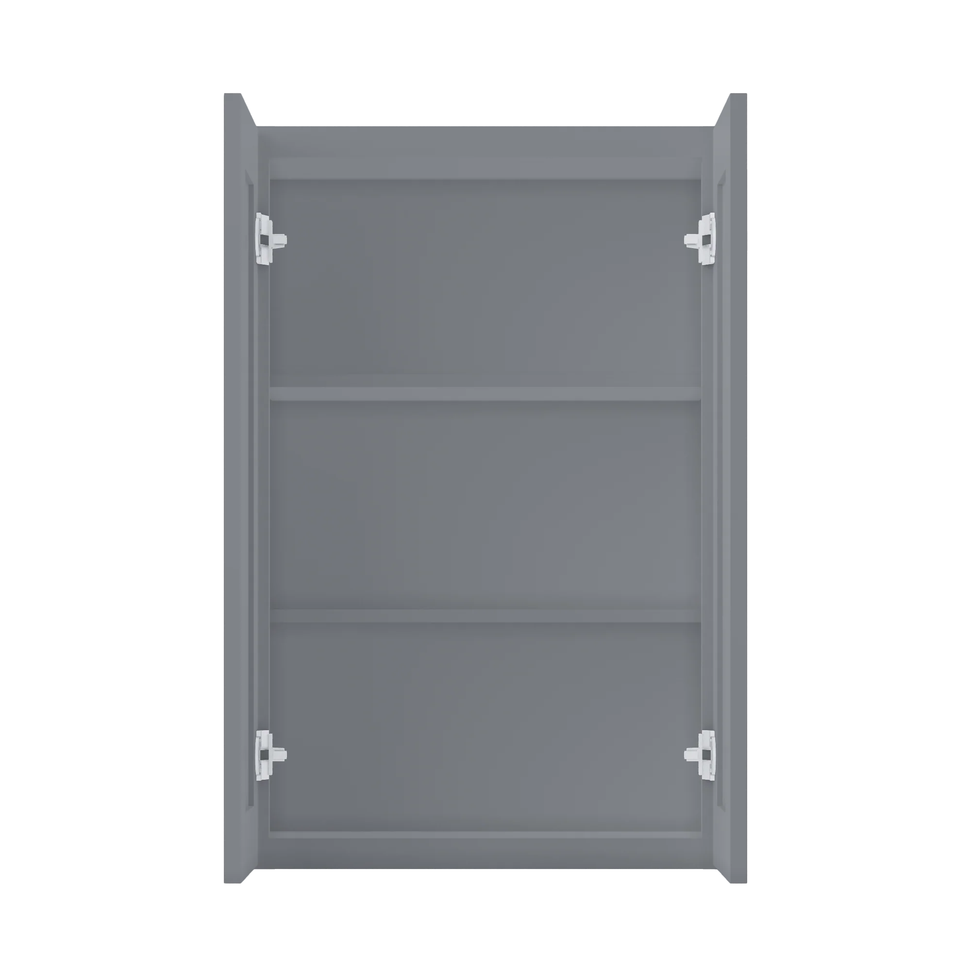 Wall Kitchen Cabinet W2436 Colonial Gray LessCare 24 in. width 36 in. height 12 in. depth - Image 5